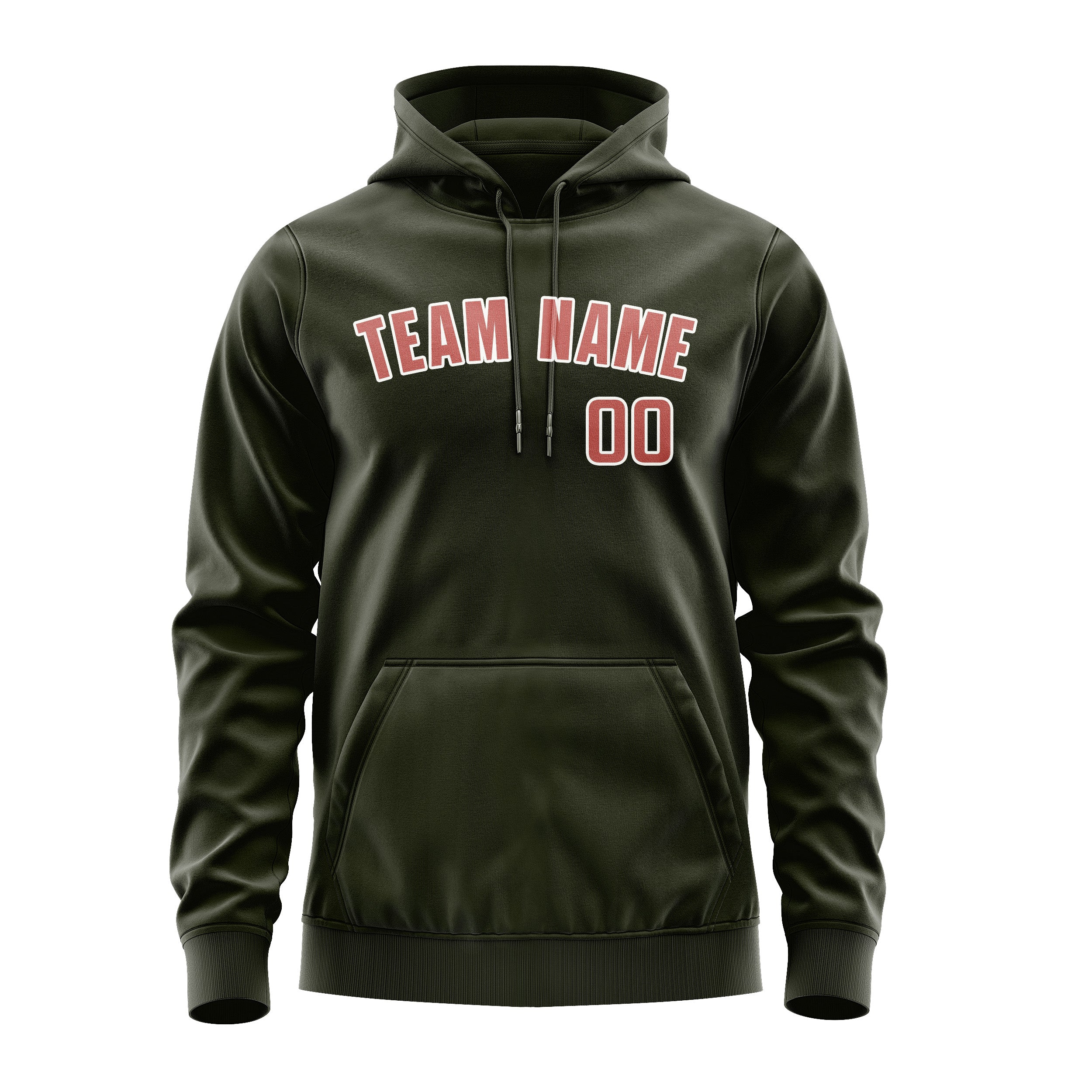 Custom Olive Copper Rose Hoodie