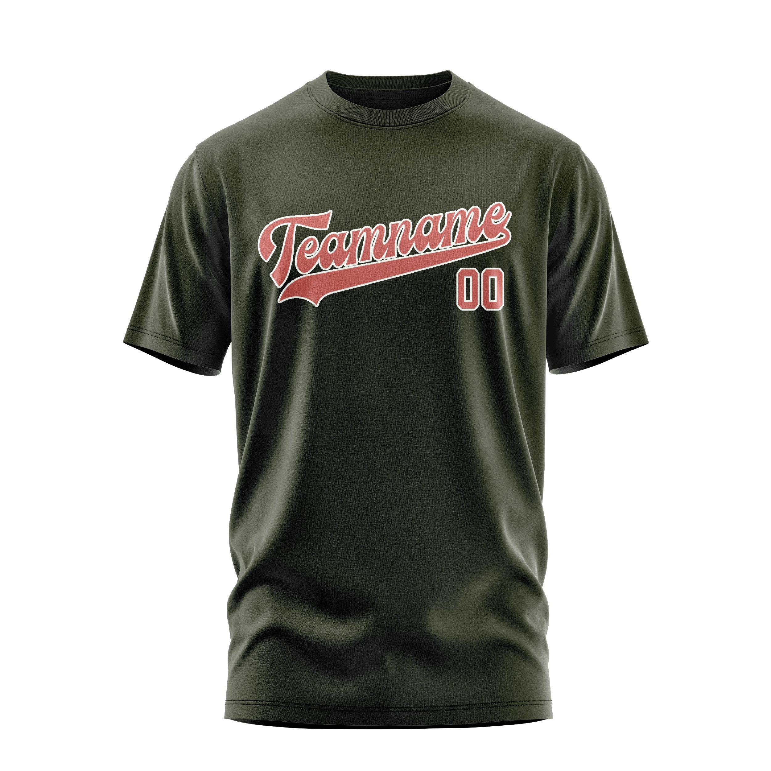 Custom Olive Copper Rose T-Shirt