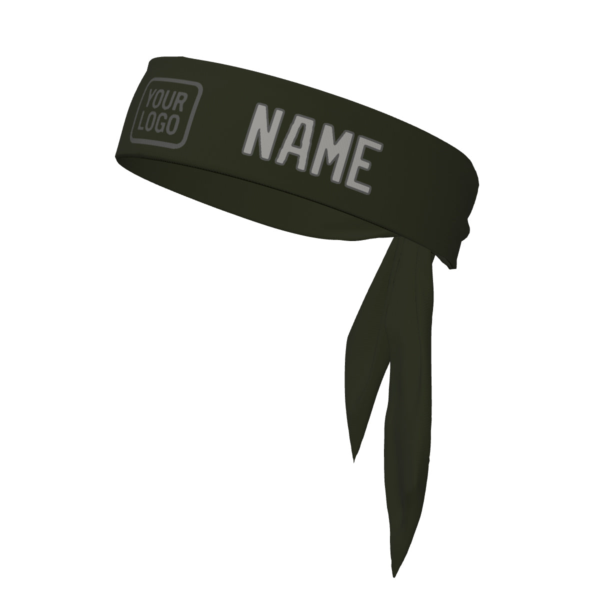 Custom Olive Gray Headband