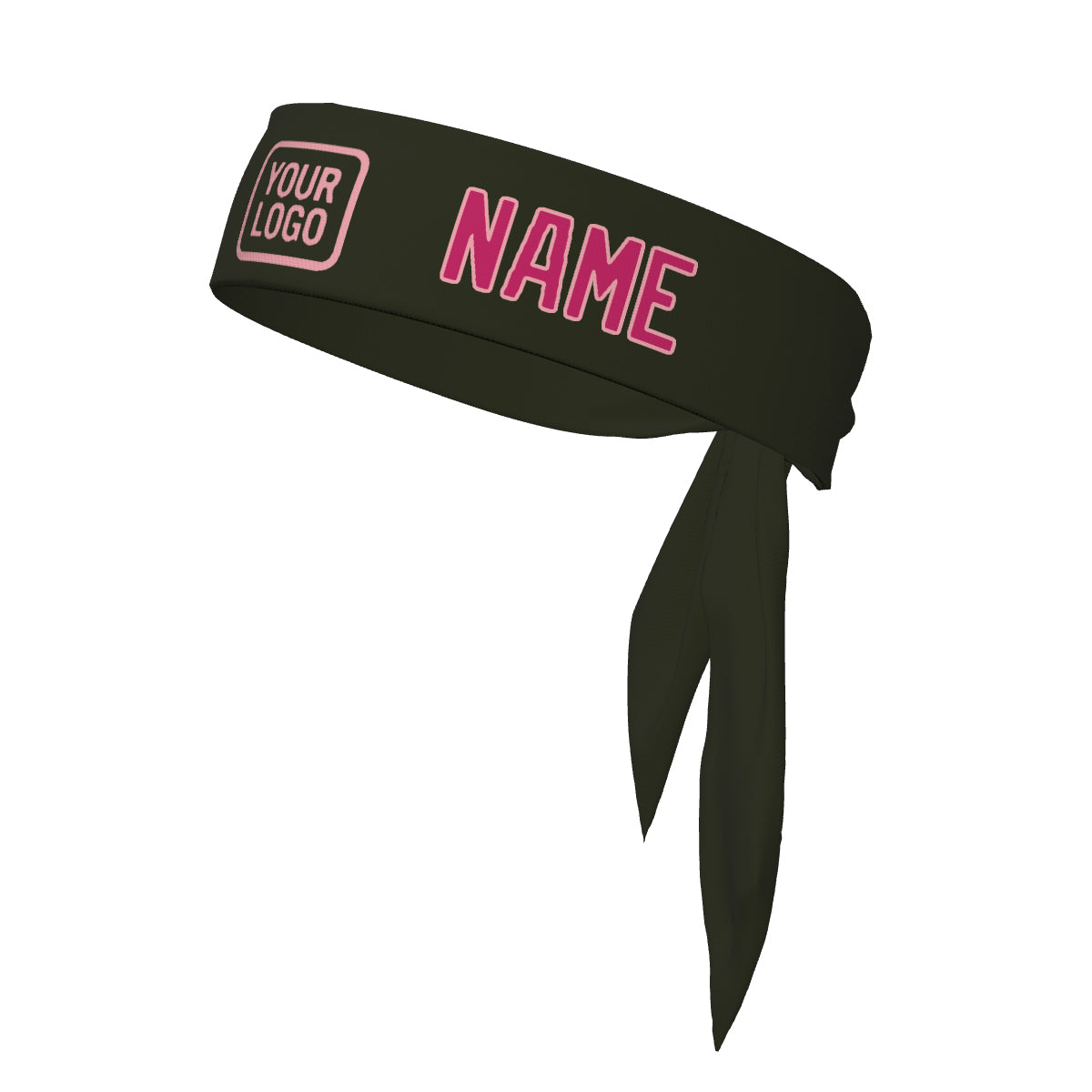 Custom Olive Pink Headband
