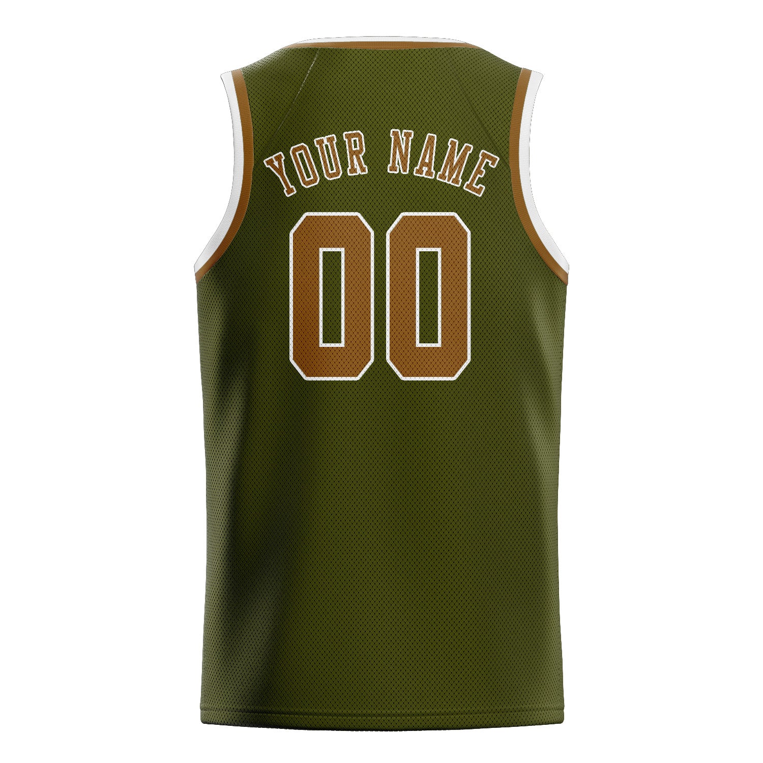Custom Olive Khaki Basketball Jersey