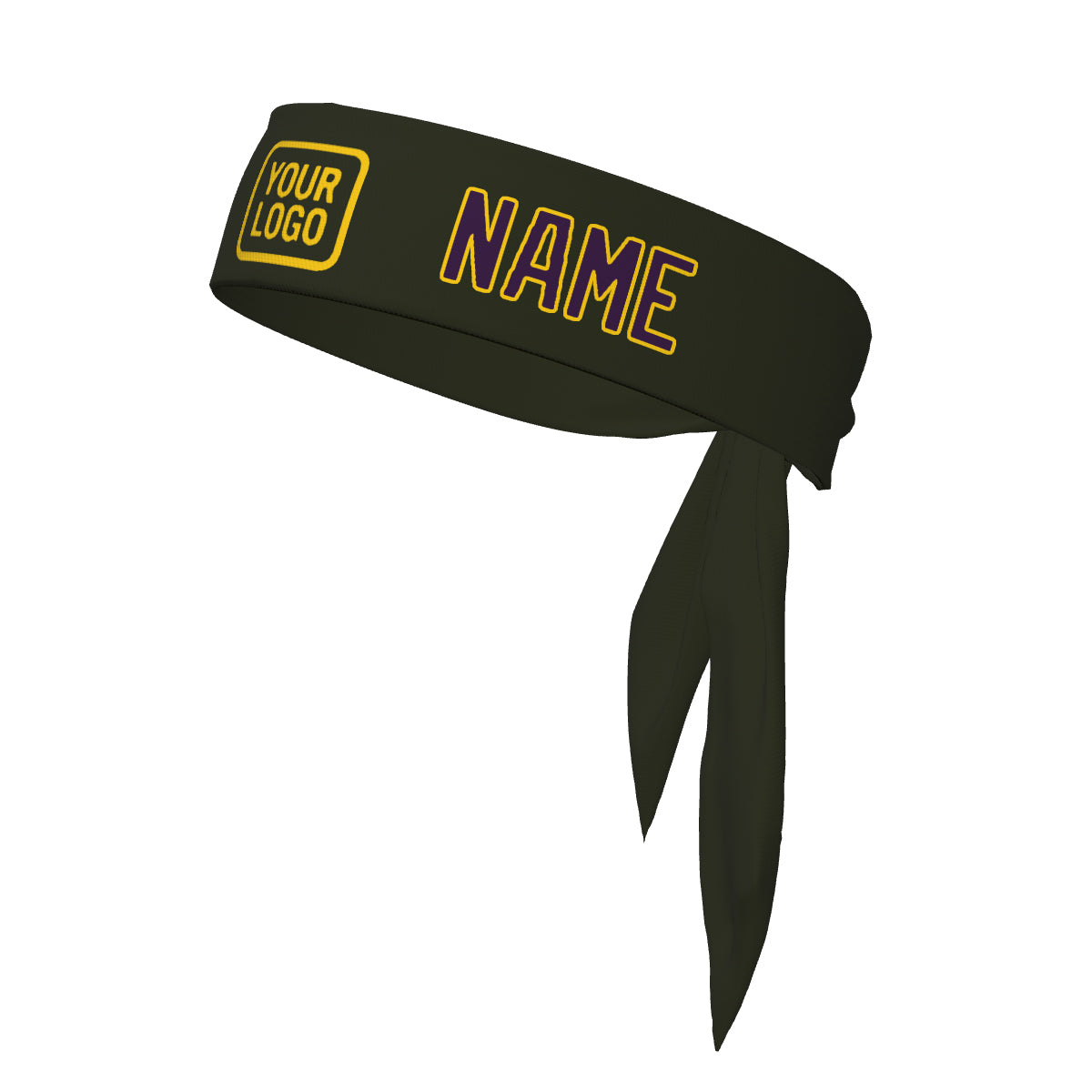 Custom Olive Purple Headband