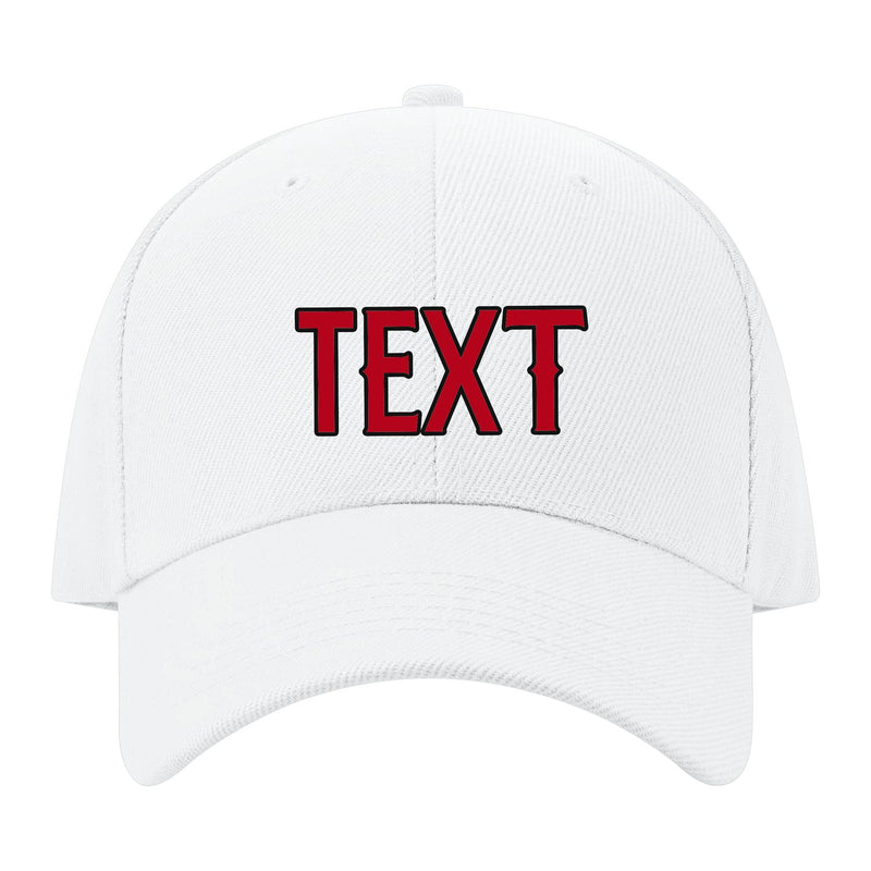 Custom White Crimson Red Hat 02B21714
