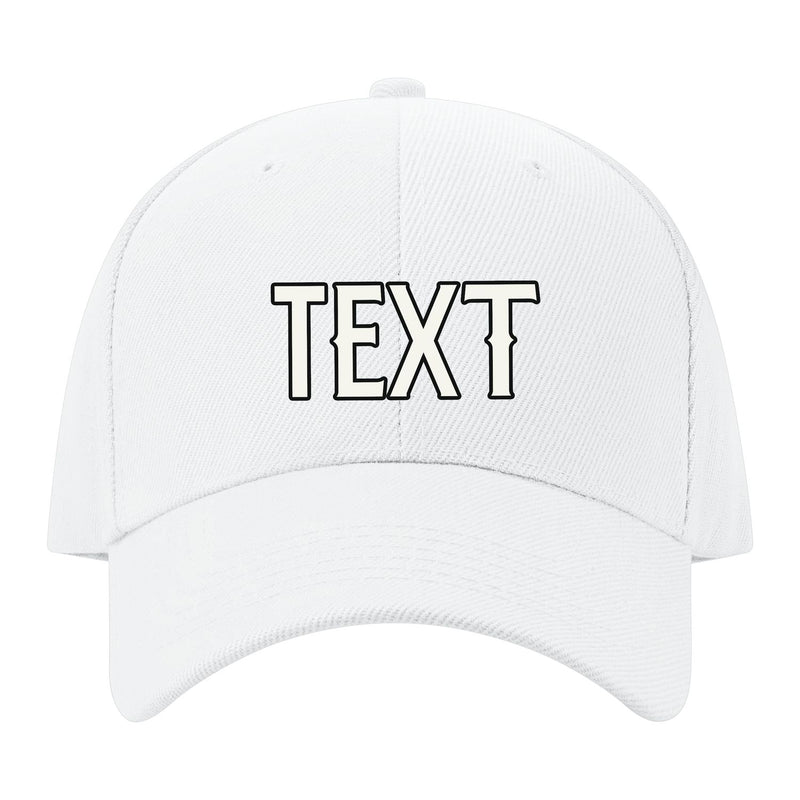 Custom White Pale Ice Blue Hat 02B21718