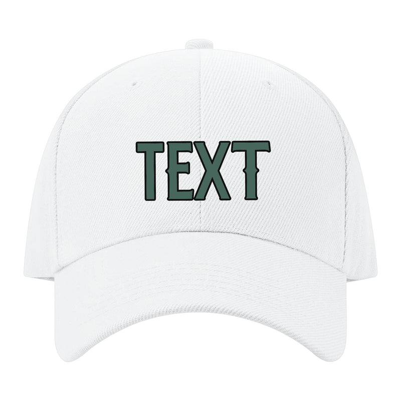 Custom White Slate Gray Hat 02B21727