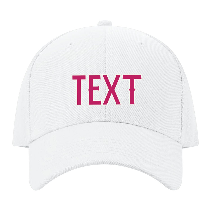 Custom White Light Pink Hat 02B21813