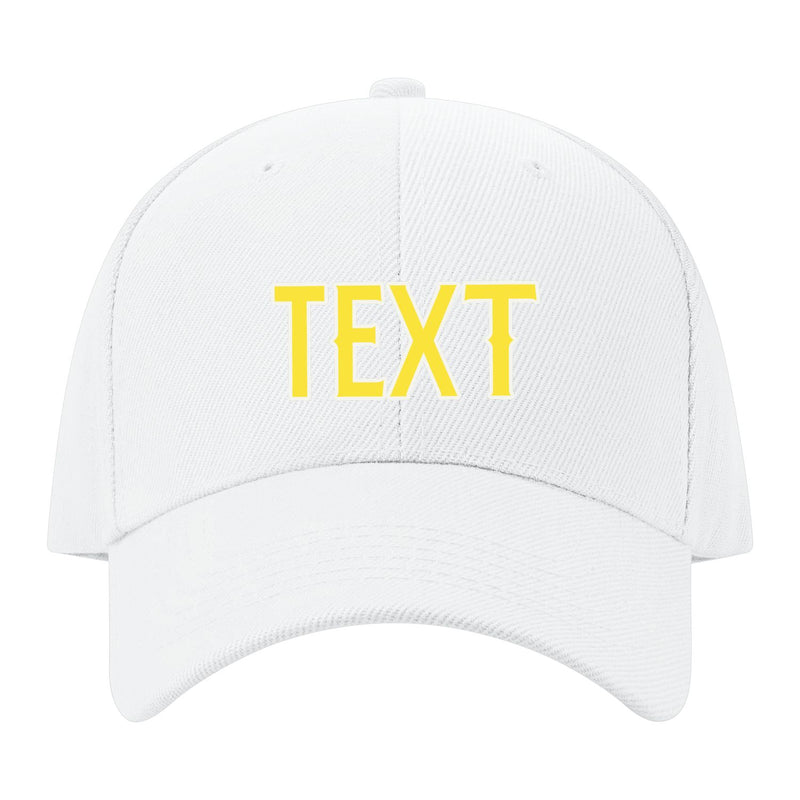 Custom White Light Coral Red Hat 02B21826