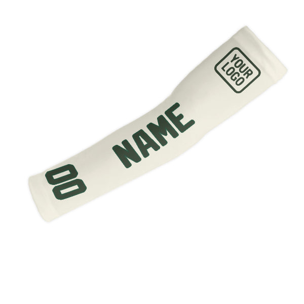 Custom Cream Dark Green Arm Sleeve