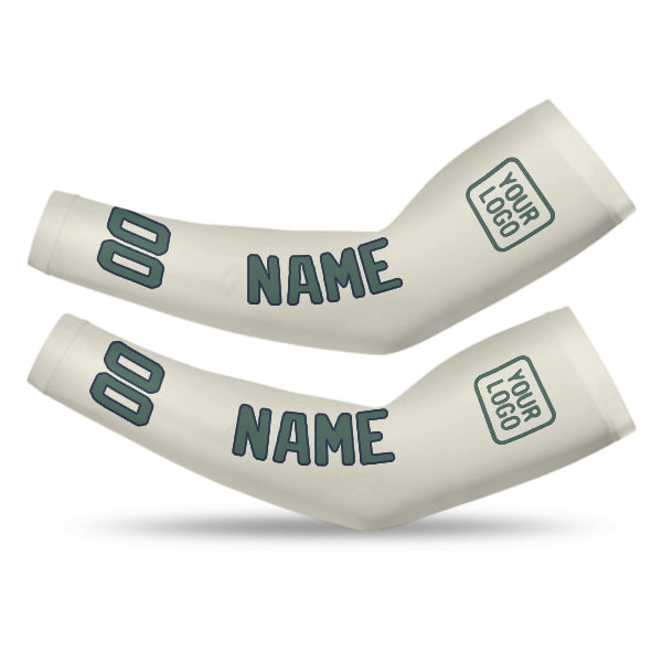 Custom Cream Blue Green Arm Sleeve