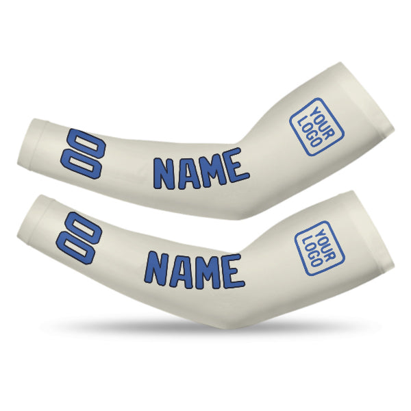 Custom Cream Sky Blue Arm Sleeve