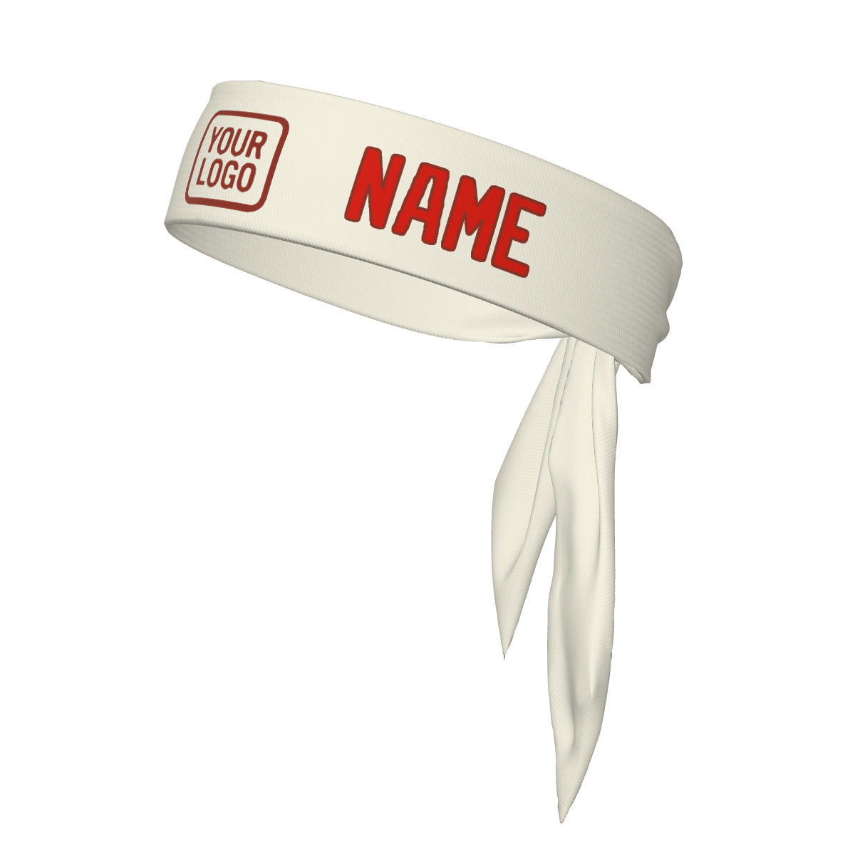 Custom Cream Orange Red Headband