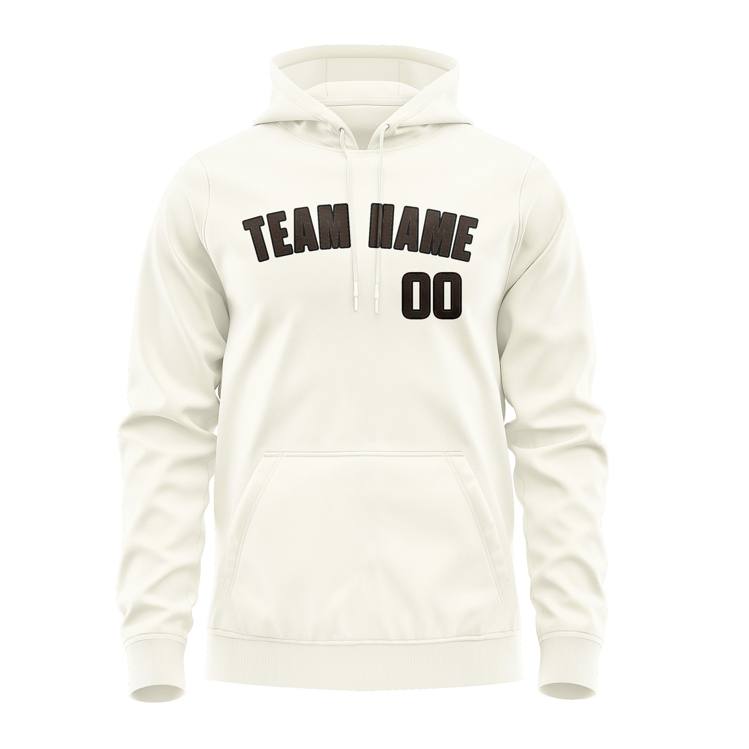 Custom Cream Brown Hoodie