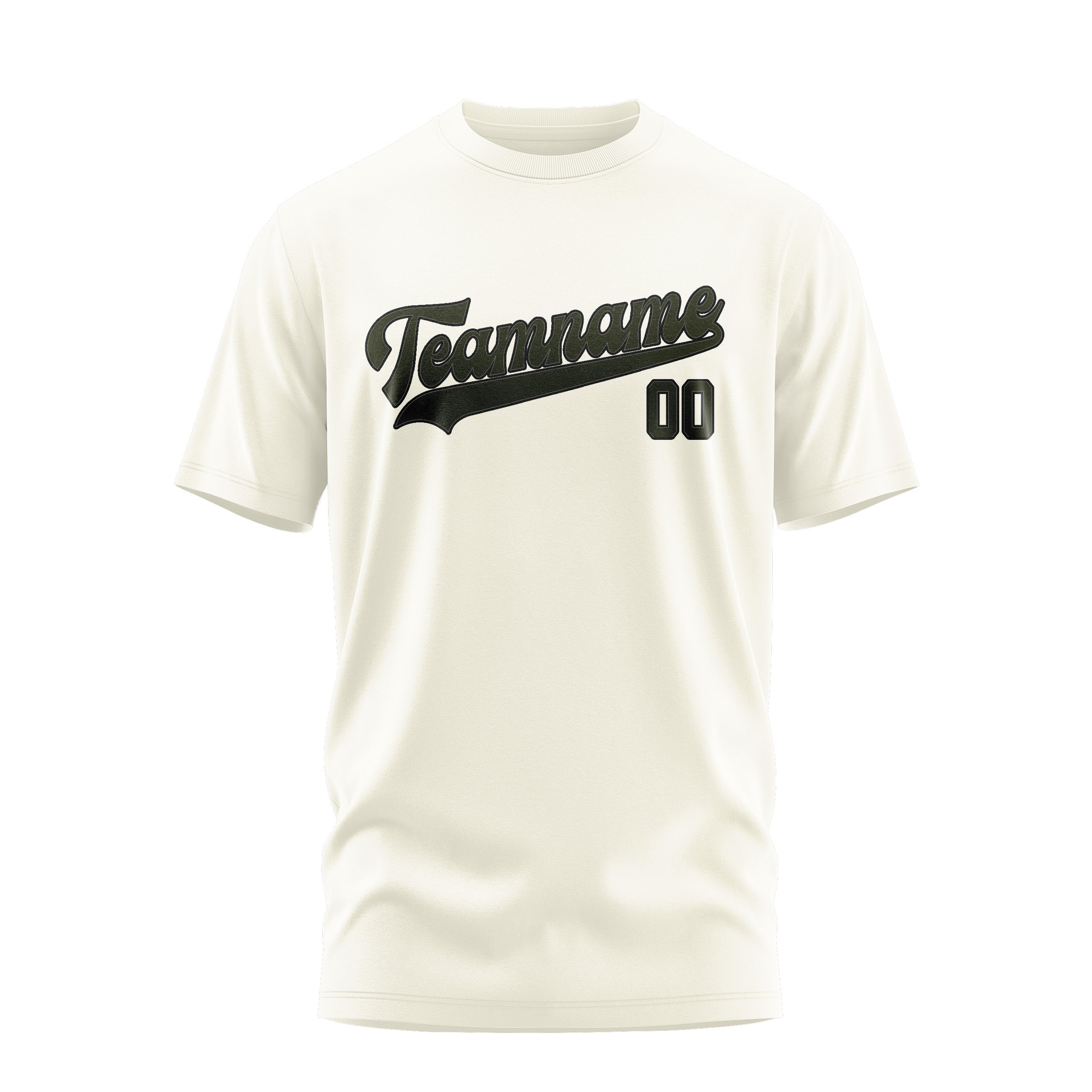 Custom Cream Olive T-Shirt