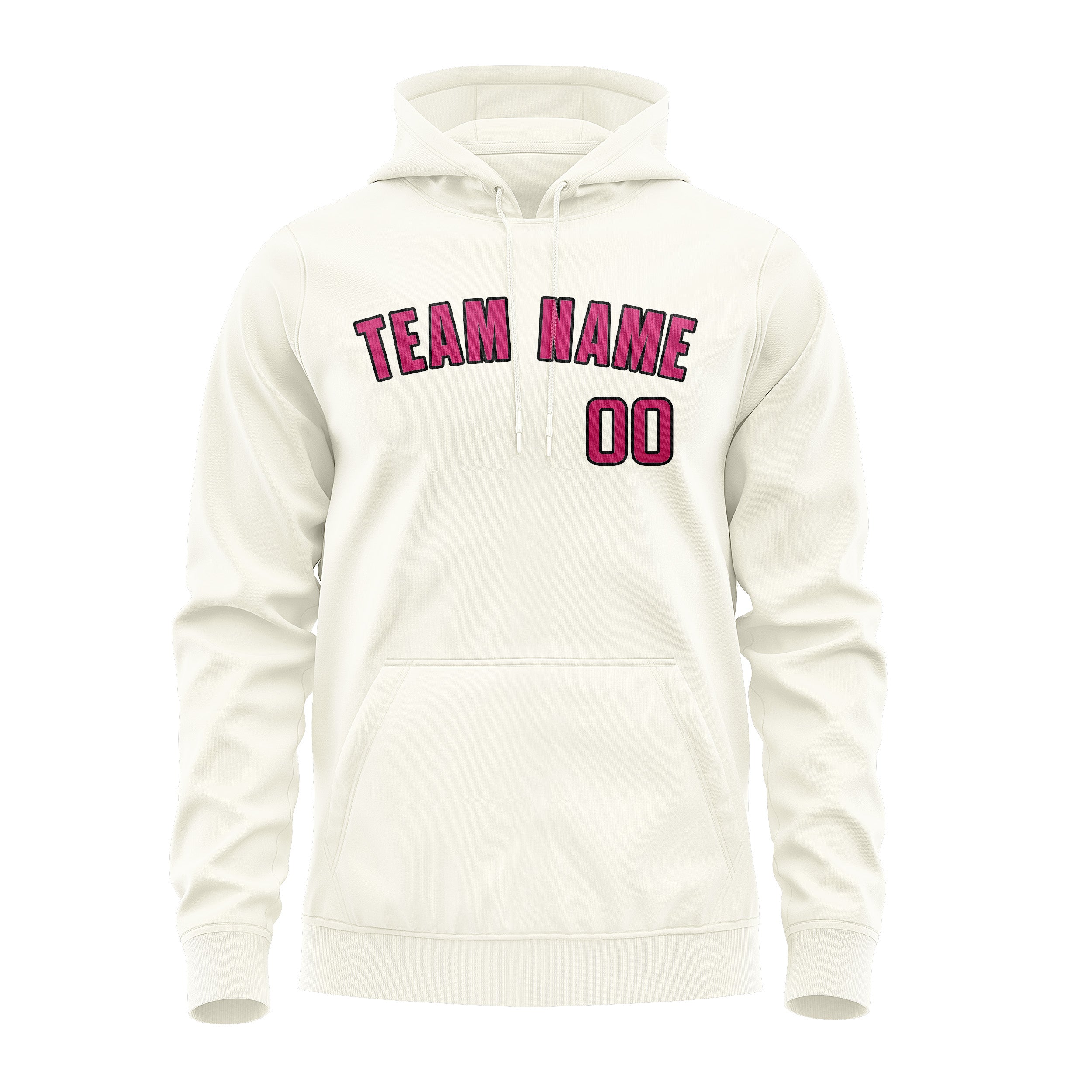 Custom Cream Pink Hoodie