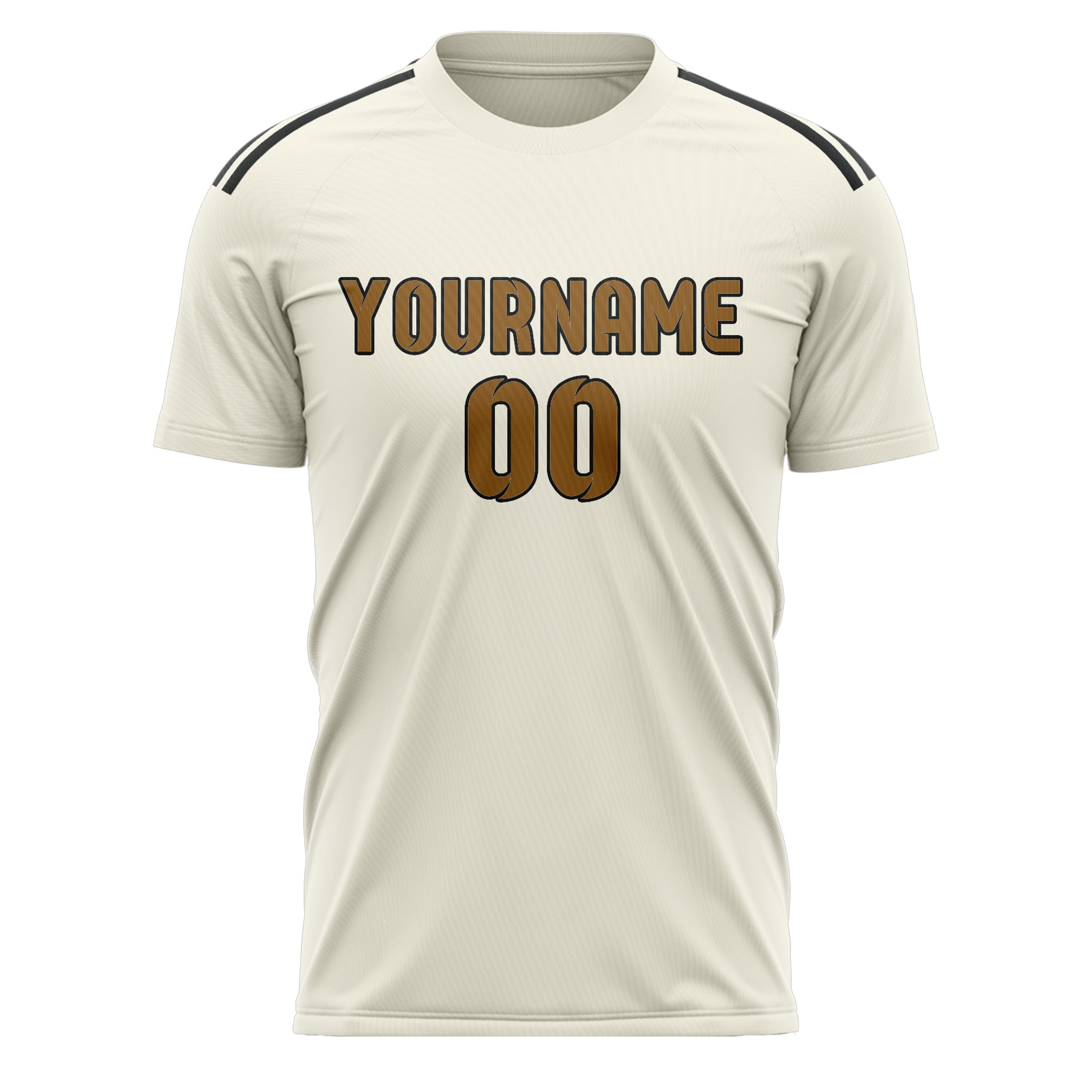 Custom Cream Khaki Soccer Jersey