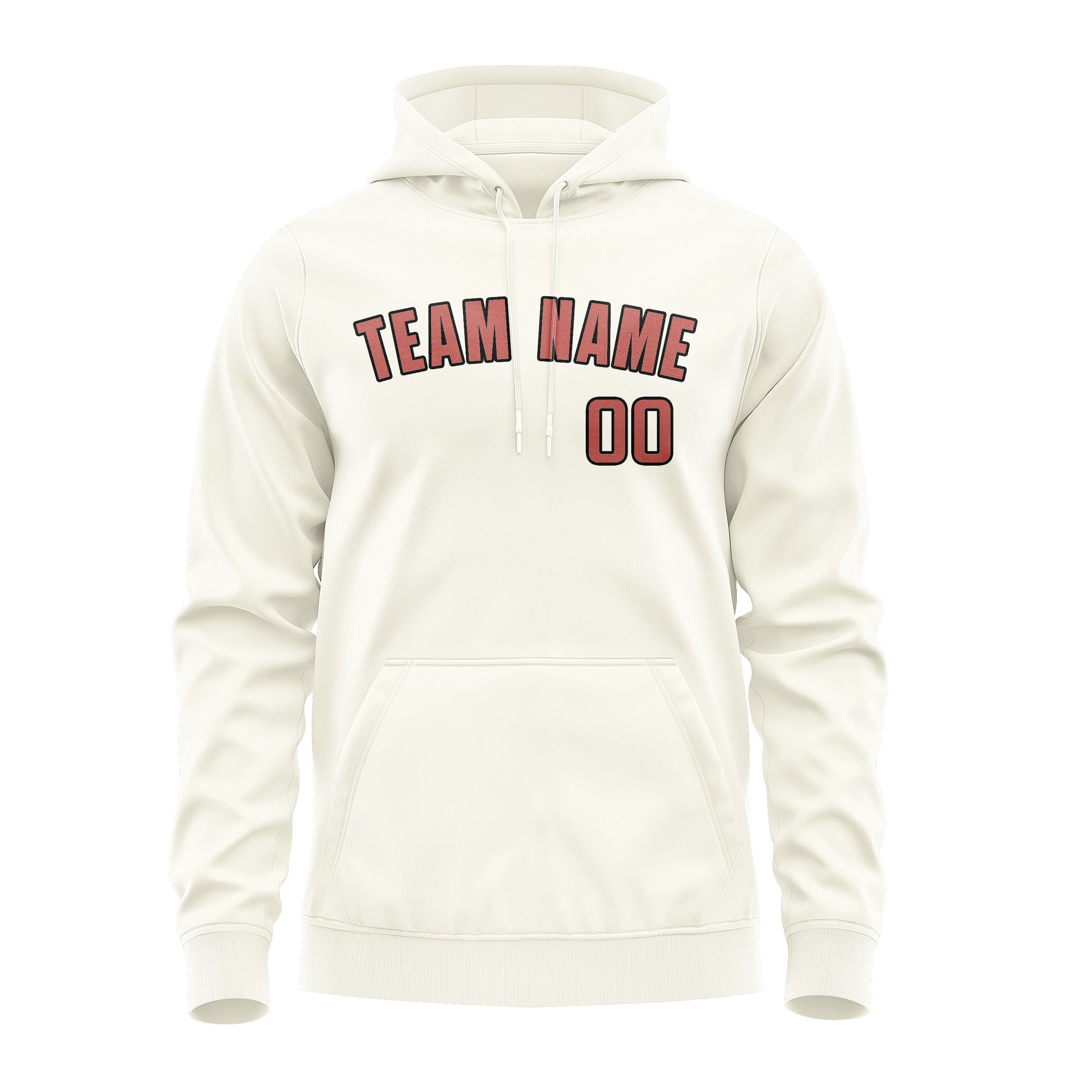 Custom Cream Copper Rose Hoodie