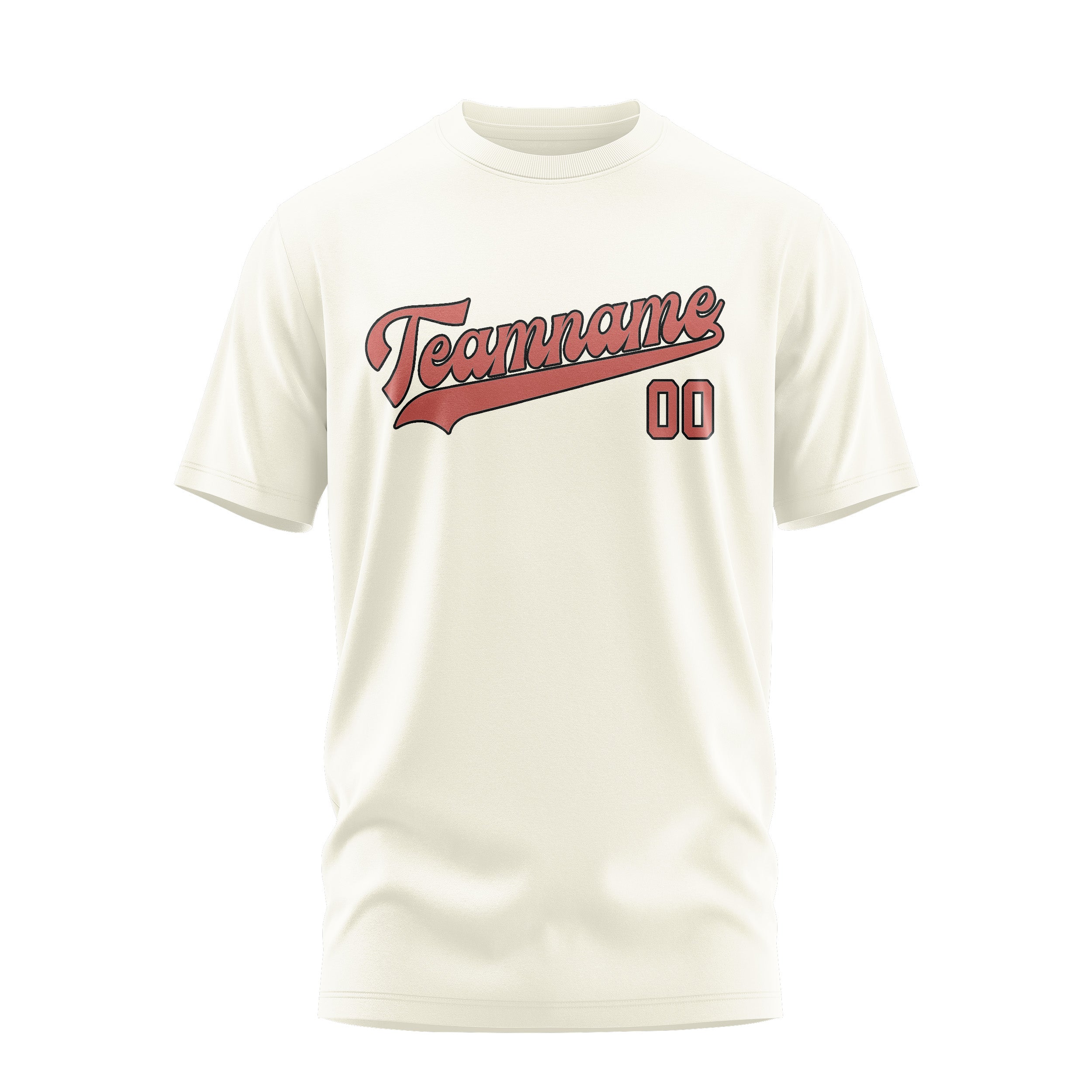 Custom Cream Copper Rose T-Shirt
