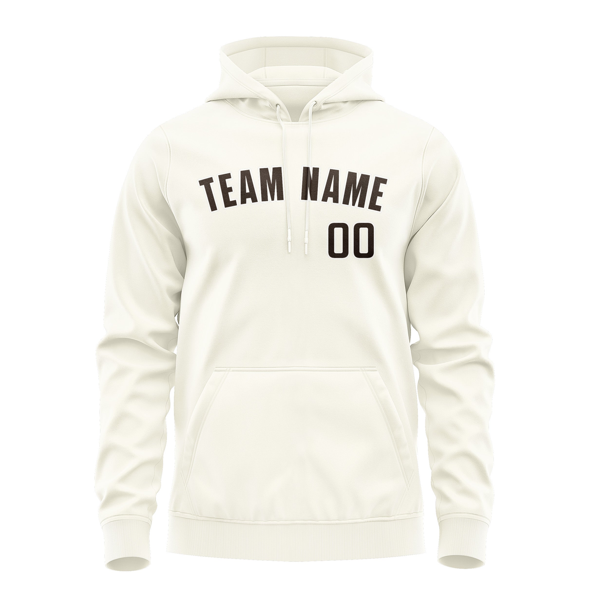 Custom Cream Brown Hoodie