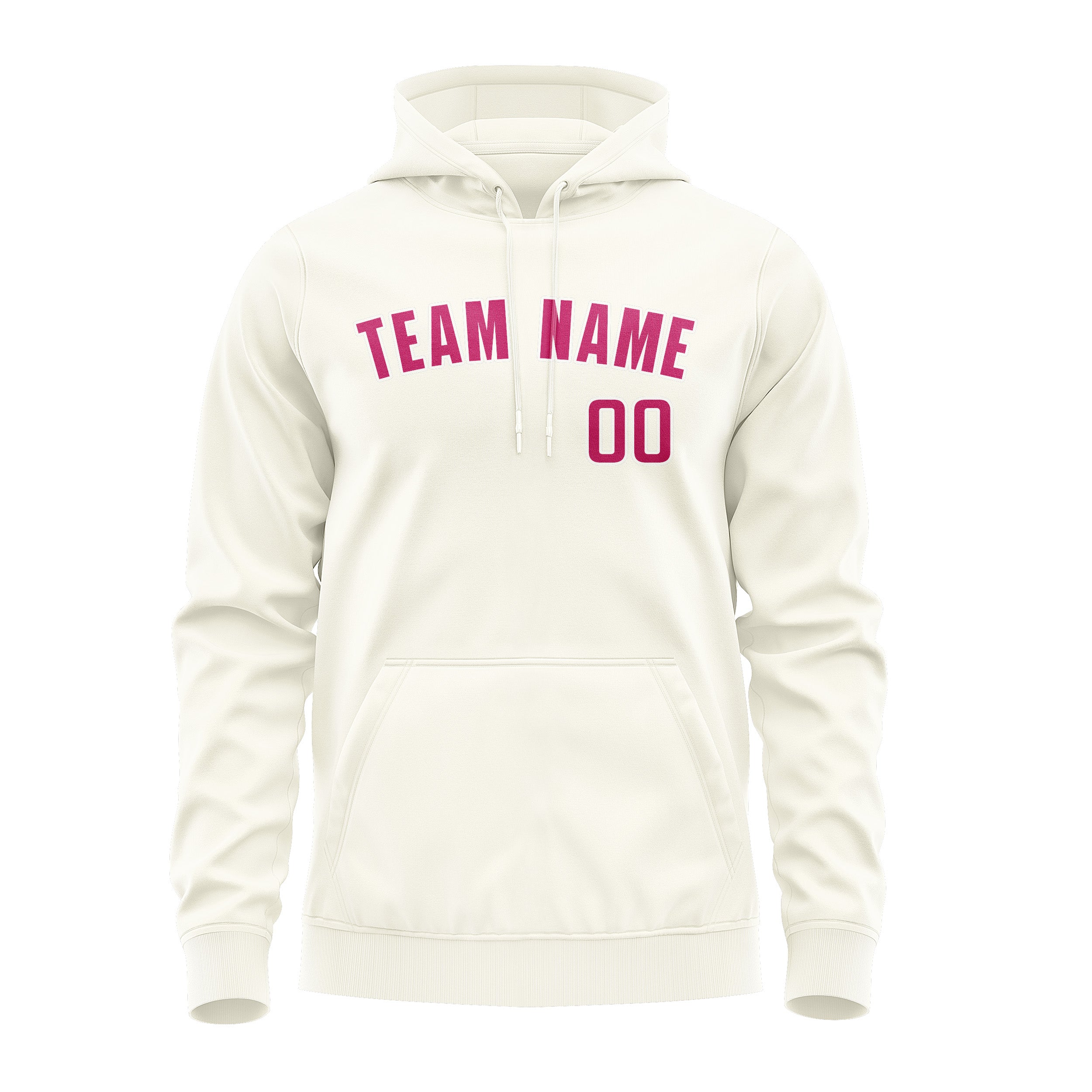 Custom Cream Pink Hoodie