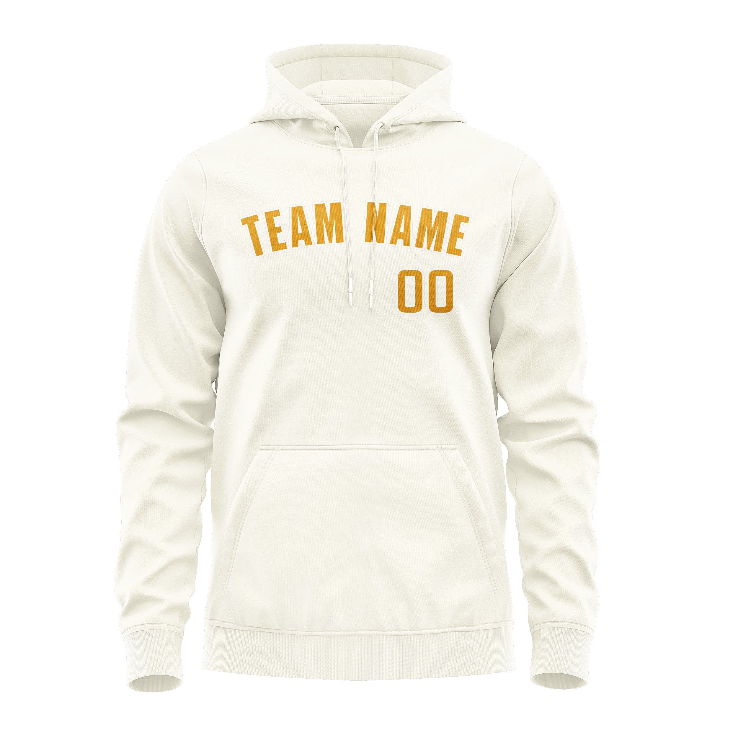 Custom Cream Yellow Hoodie