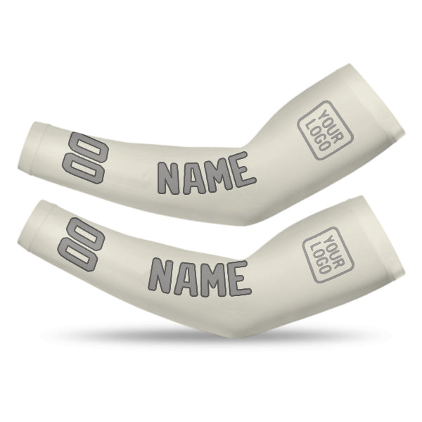 Custom Cream Gray Arm Sleeve