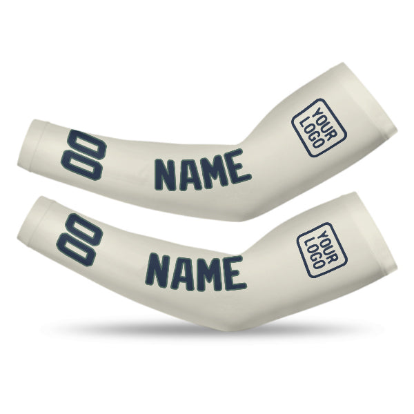 Custom Cream Blue Arm Sleeve