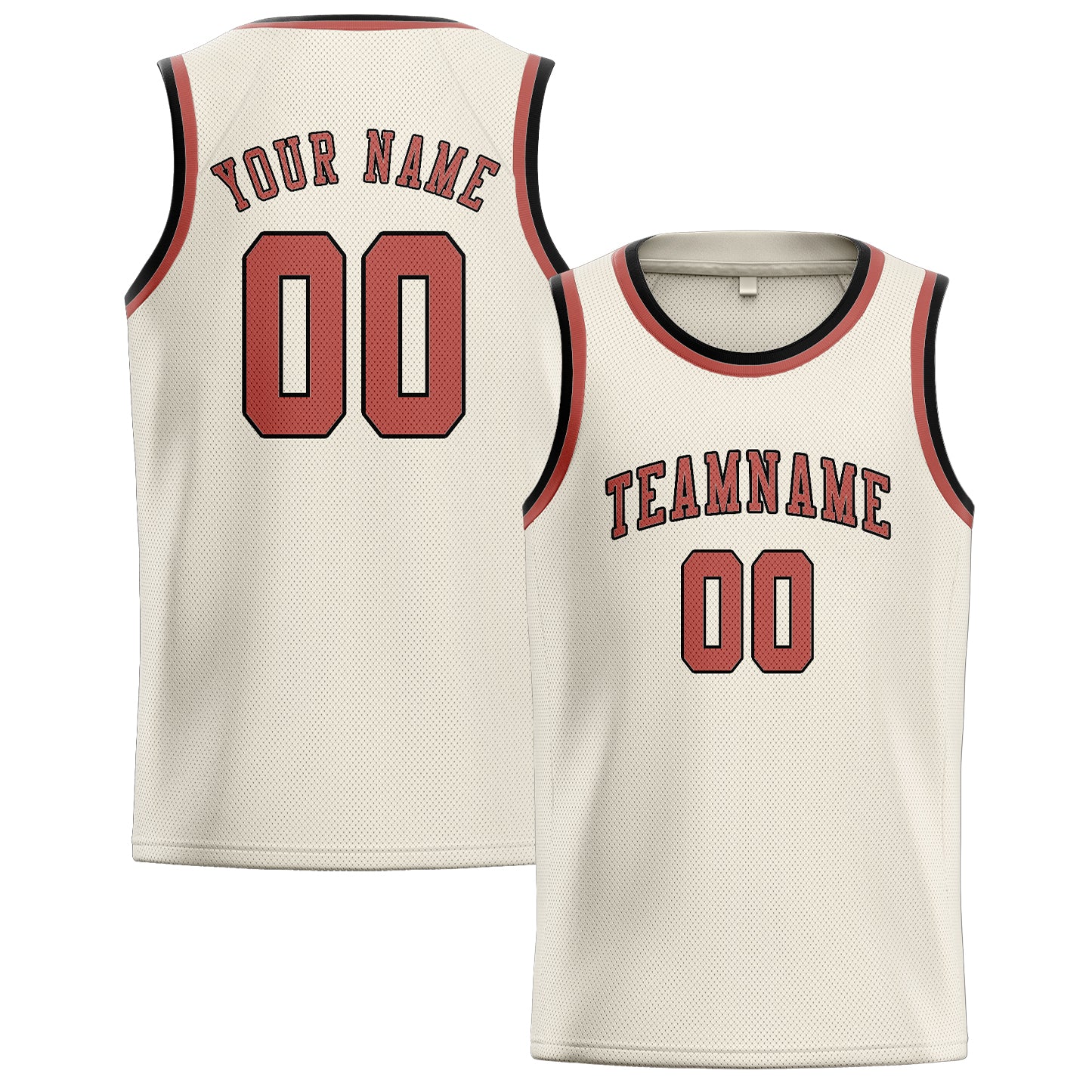 Custom Cream Copper Rose Basketball Jersey