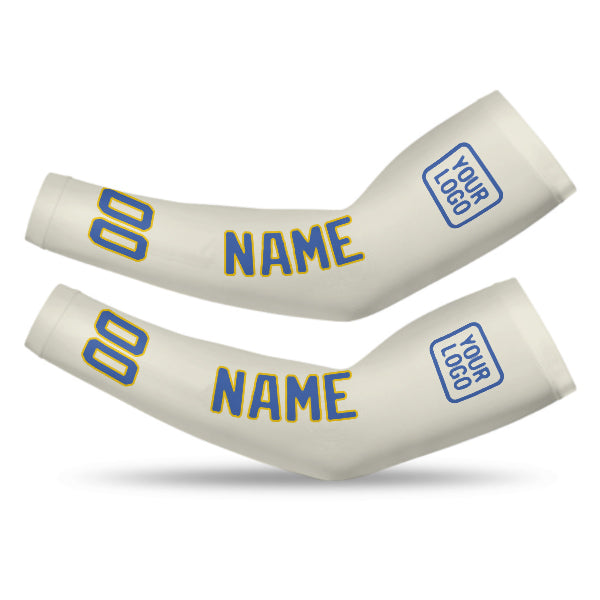 Custom Cream Sky Blue Arm Sleeve