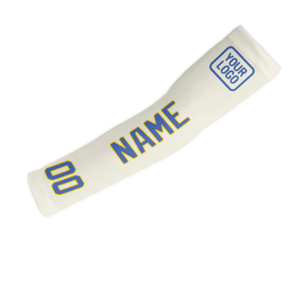 Custom Cream Sky Blue Arm Sleeve
