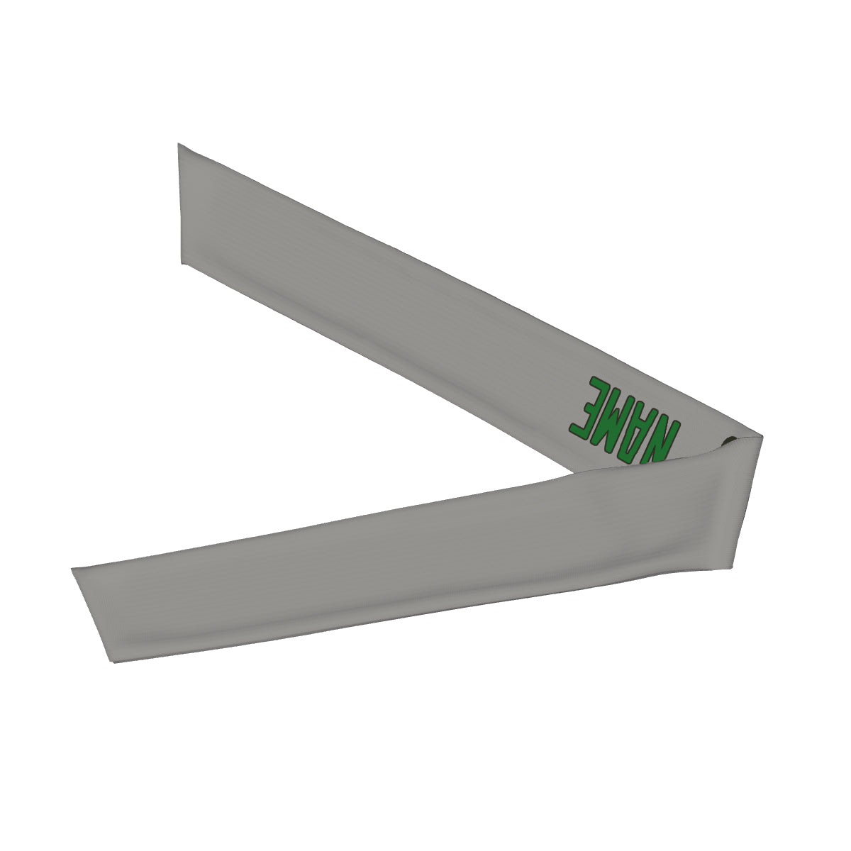 Custom Gray Emerald Green Headband