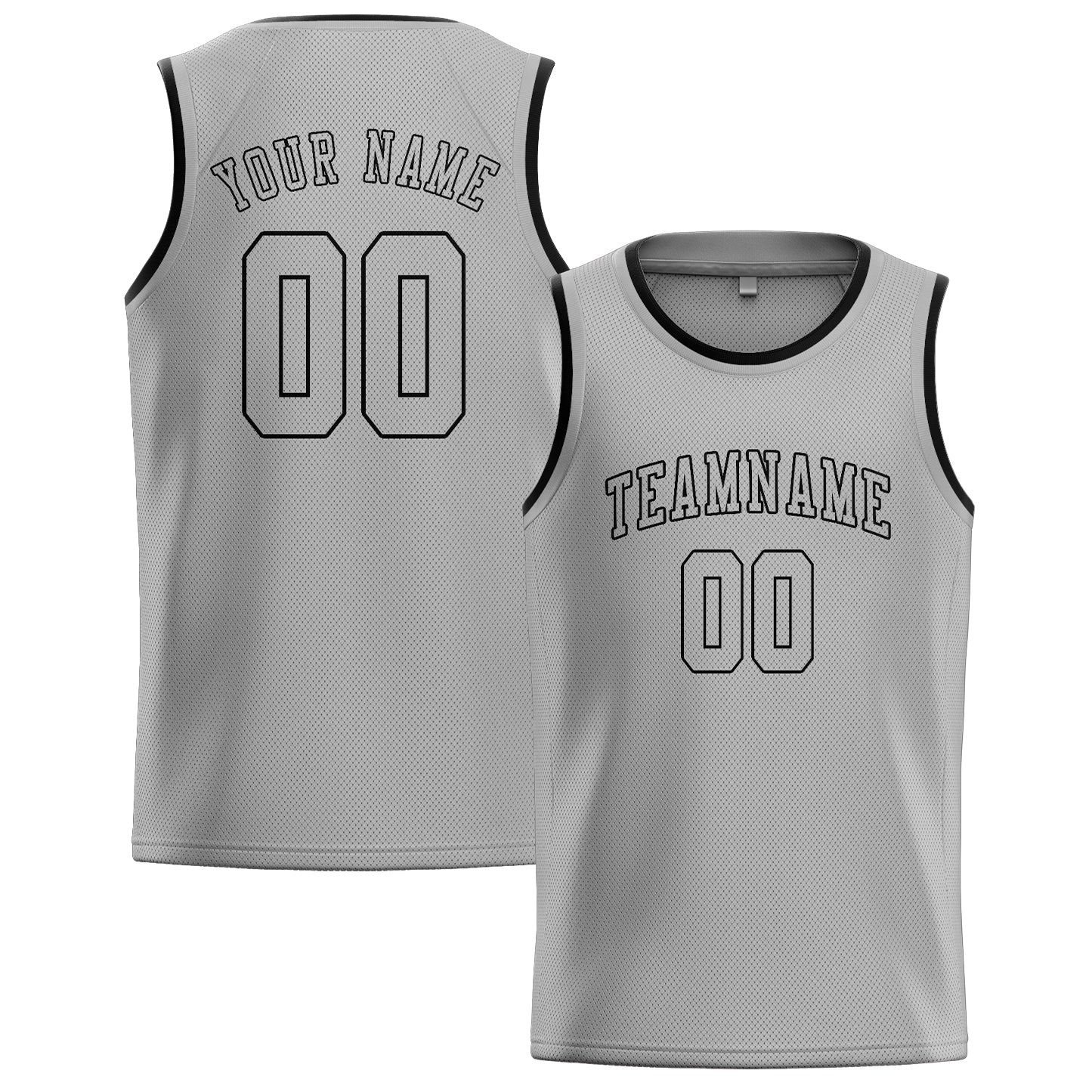 Custom Gray Gray Basketball Jersey