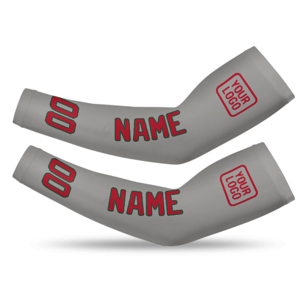 Custom Gray Red Arm Sleeve