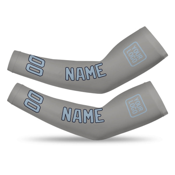 Custom Gray Light Blue Arm Sleeve