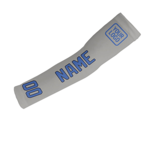 Custom Gray Sky Blue Arm Sleeve