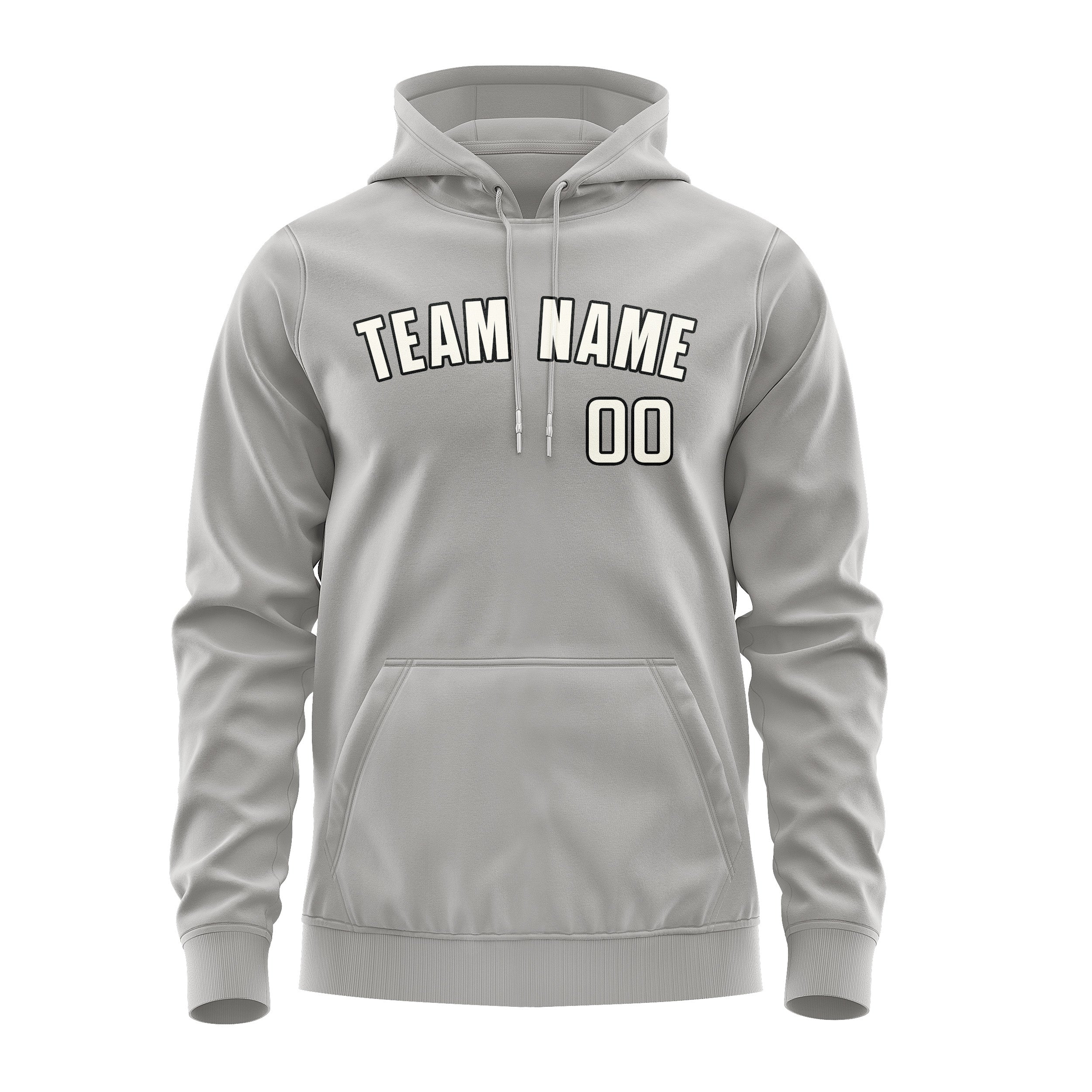 Custom Gray Cream Hoodie