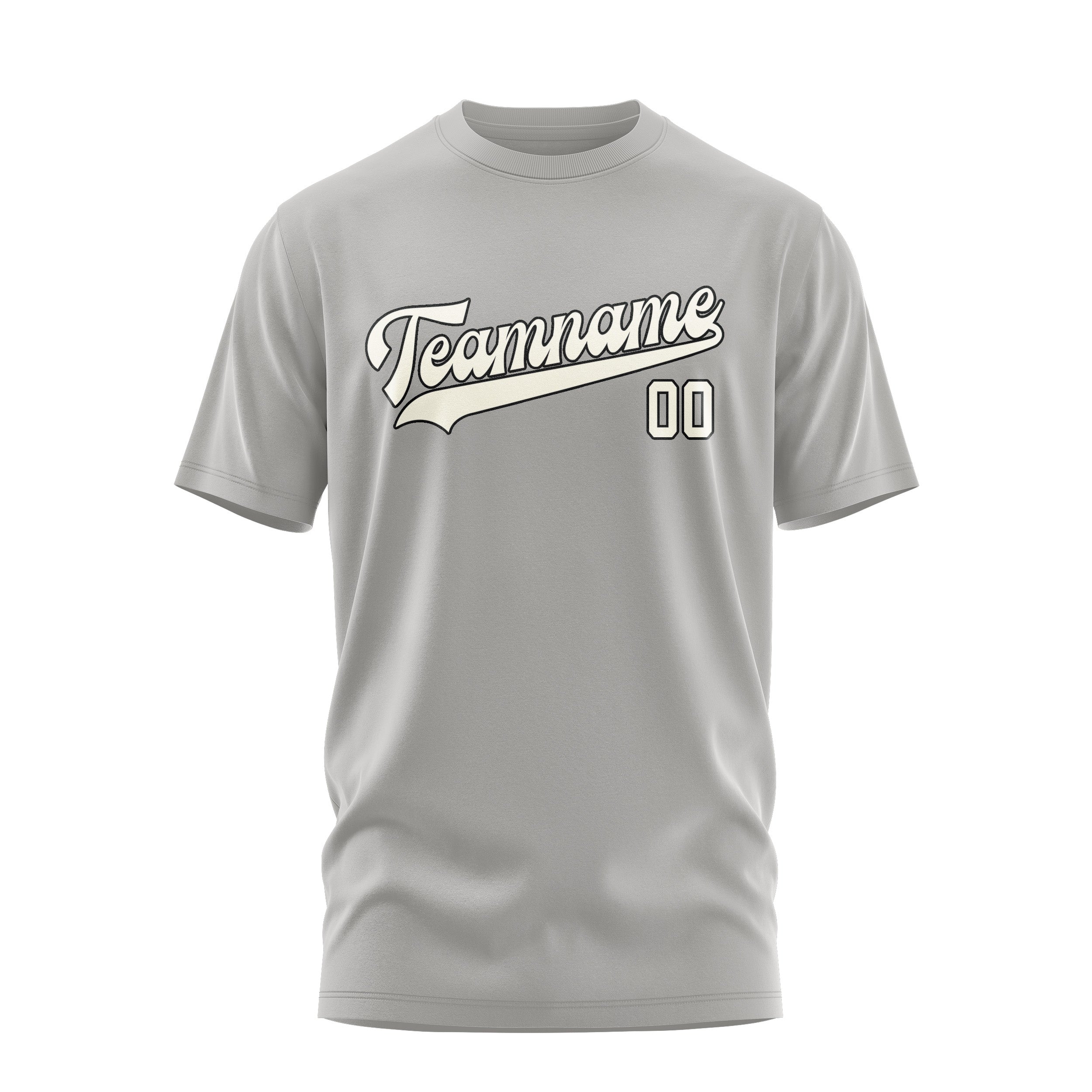 Custom Gray Cream T-Shirt