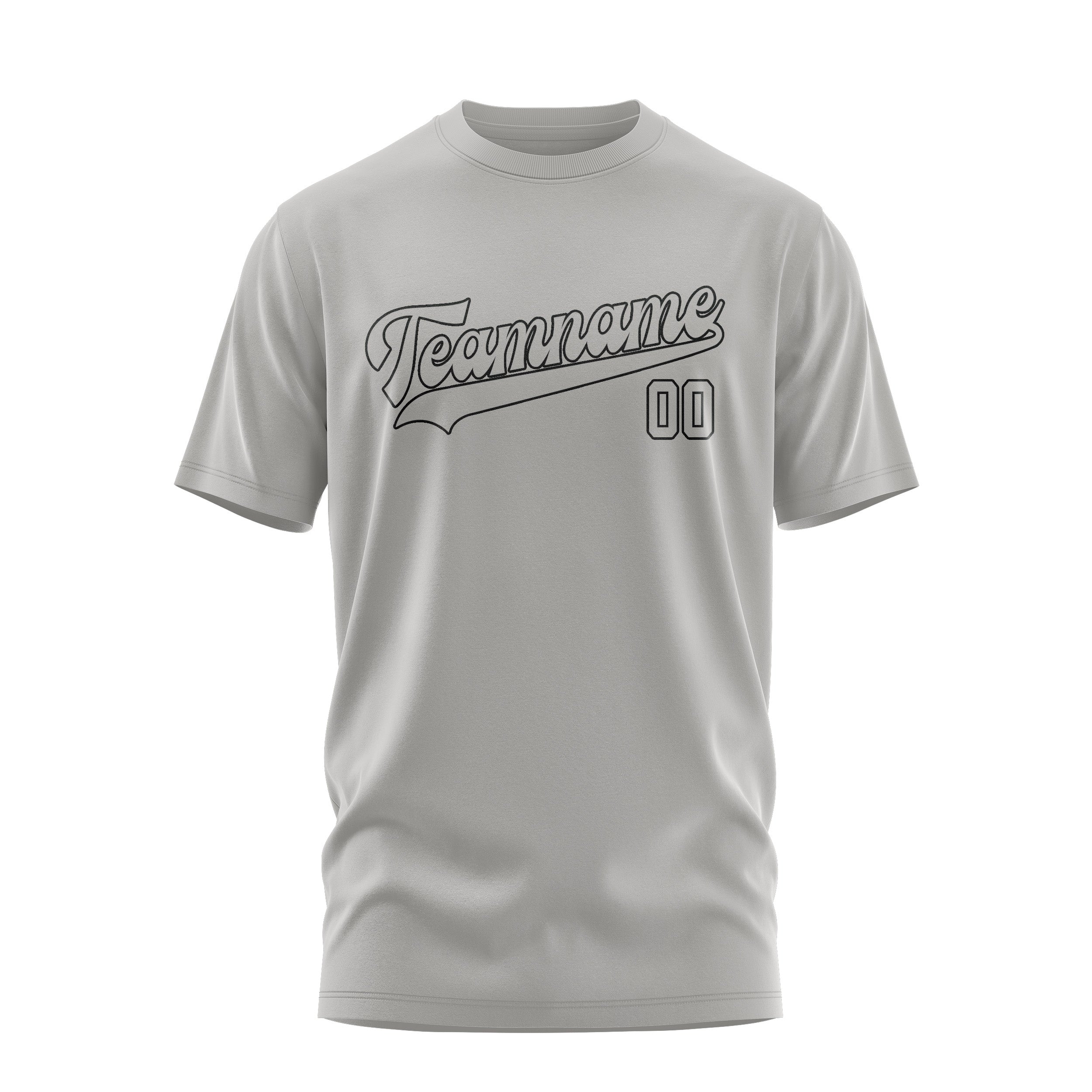 Custom Gray Gray T-Shirt
