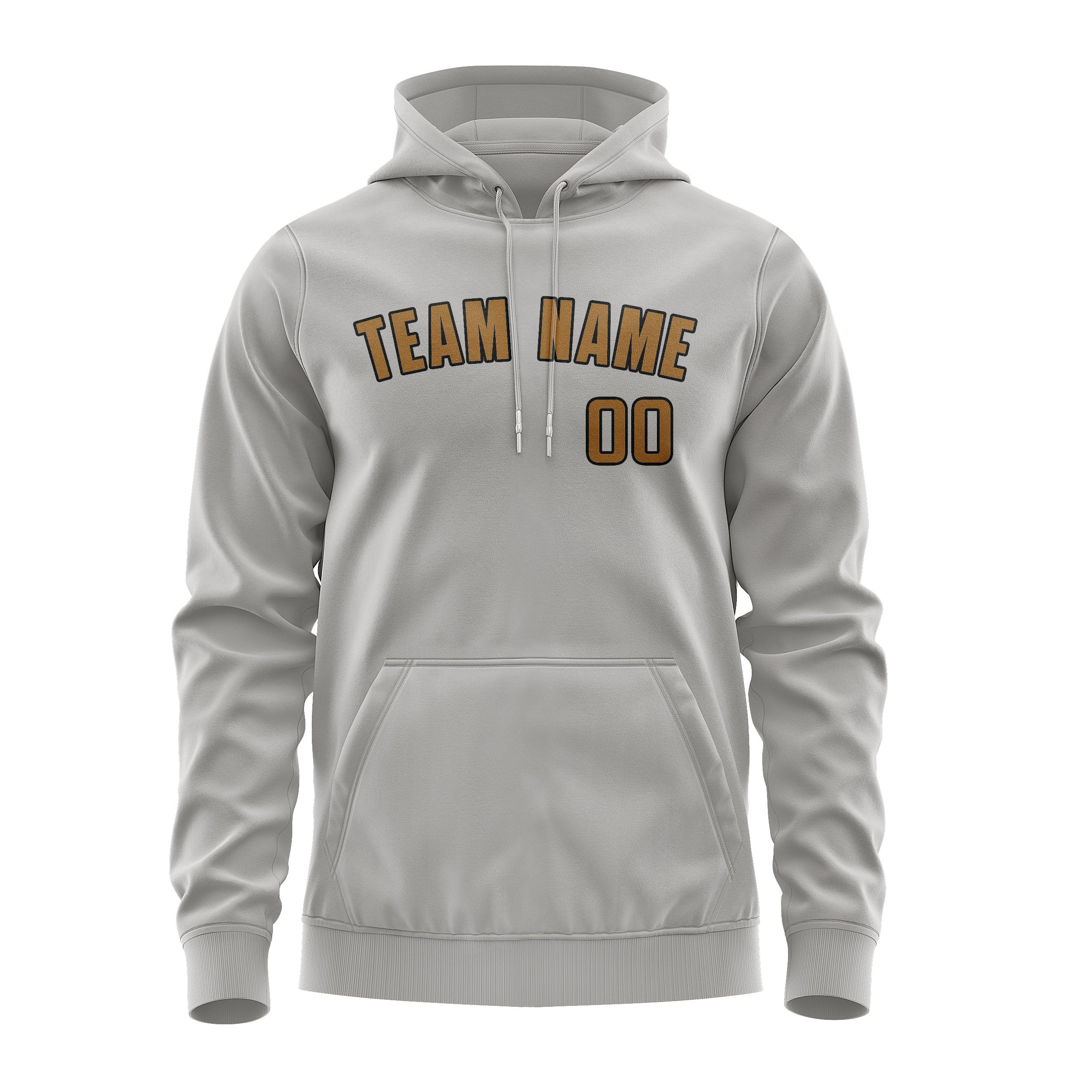 Custom Gray Khaki Hoodie