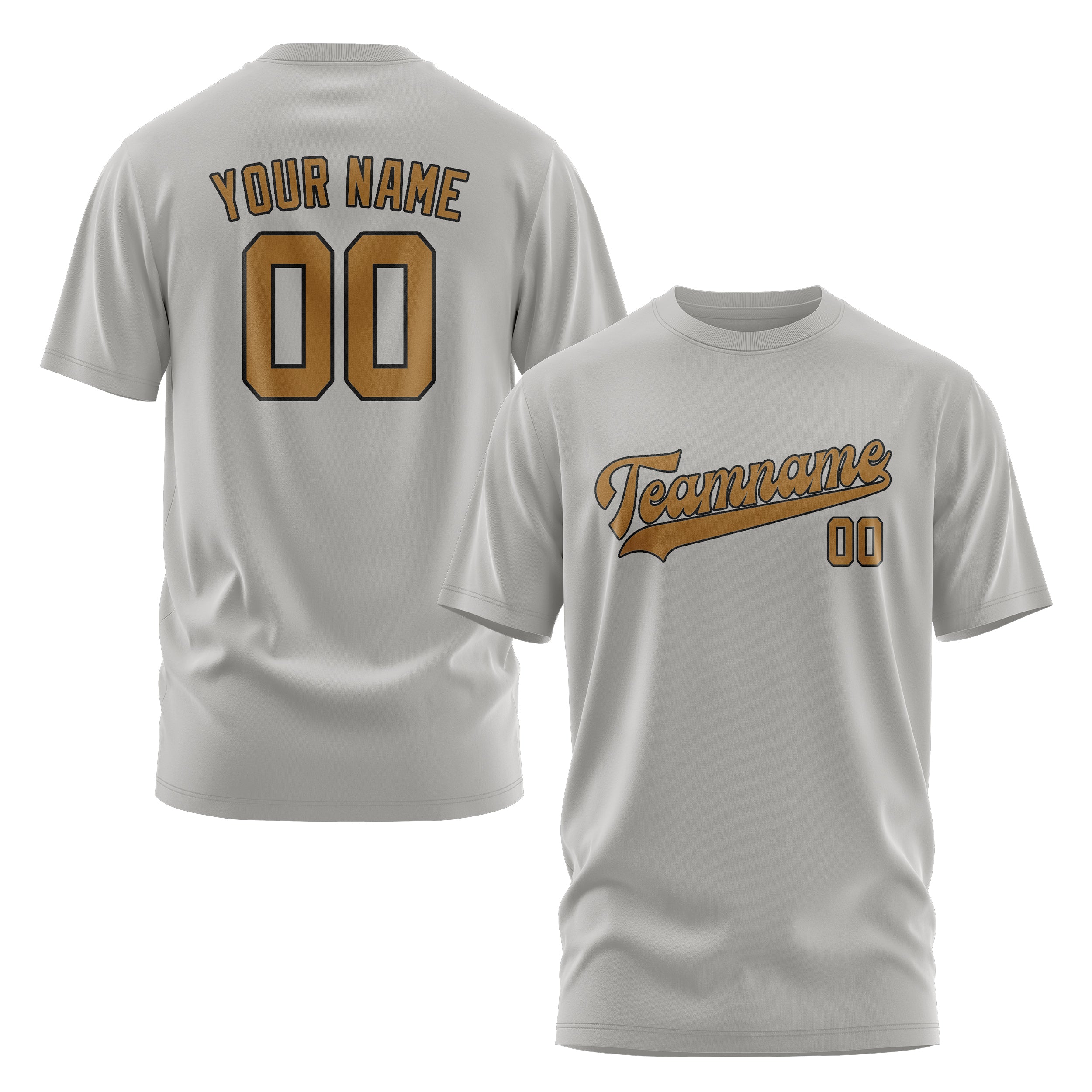 Custom Gray Khaki T-Shirt