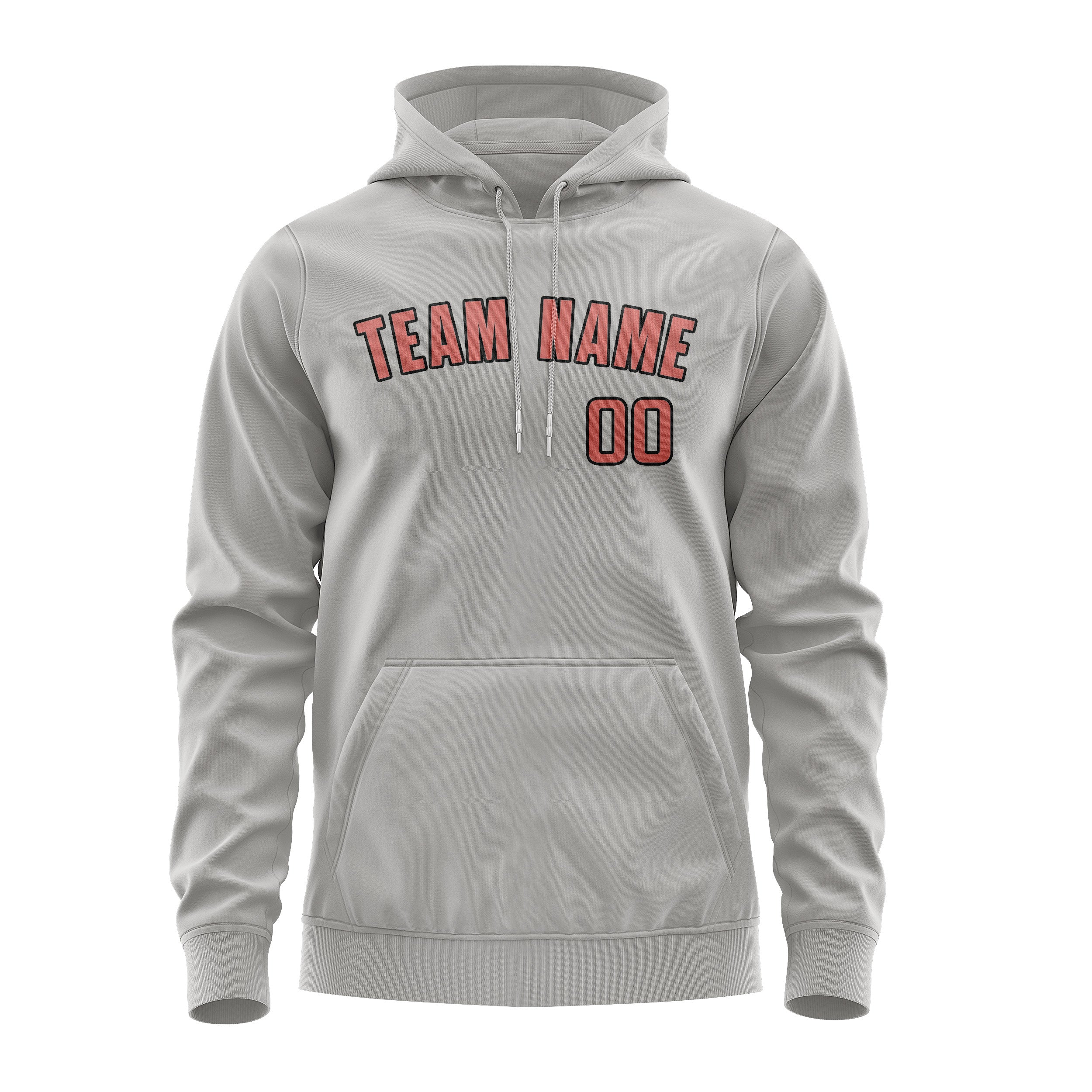 Custom Gray Copper Rose Hoodie