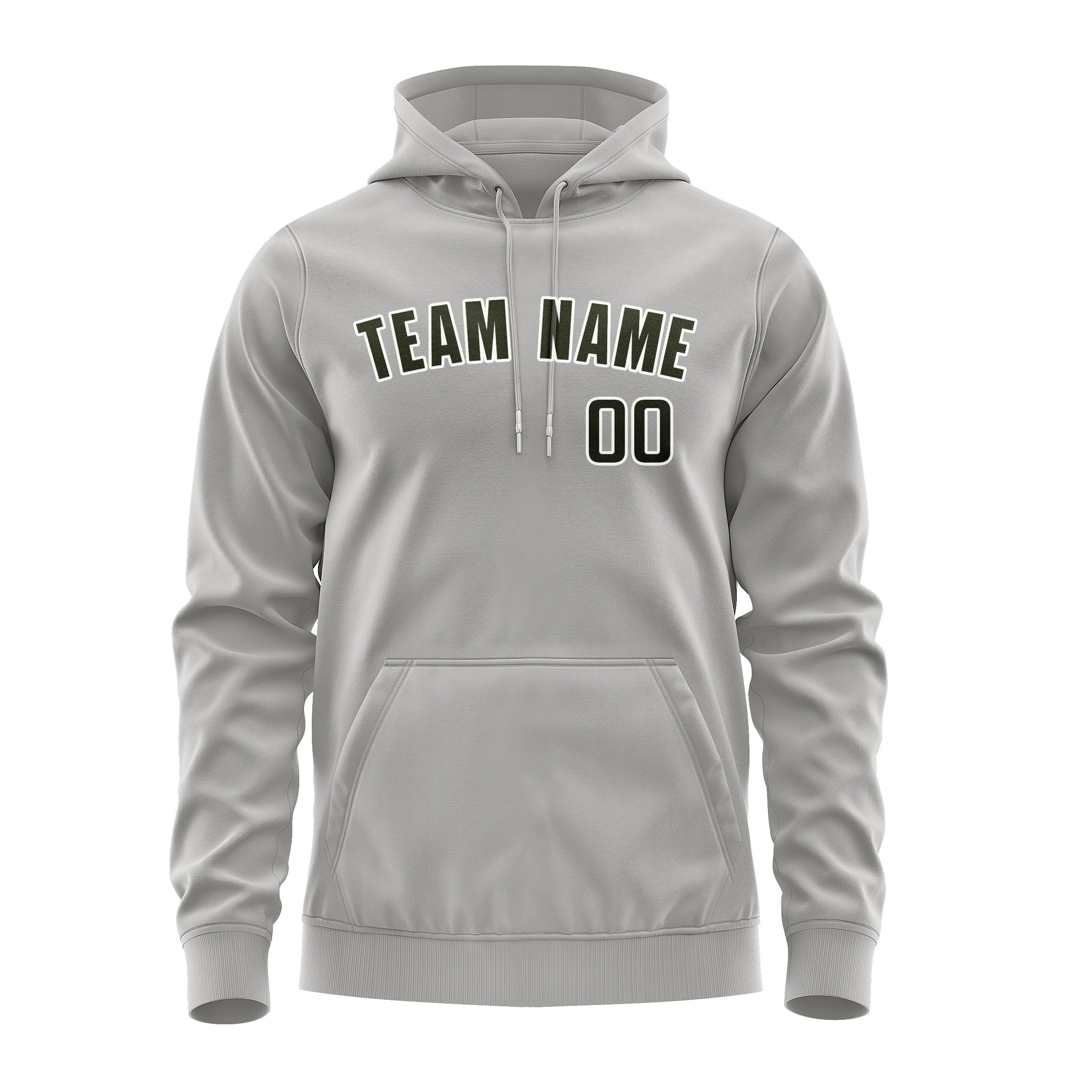 Custom Gray Olive Hoodie