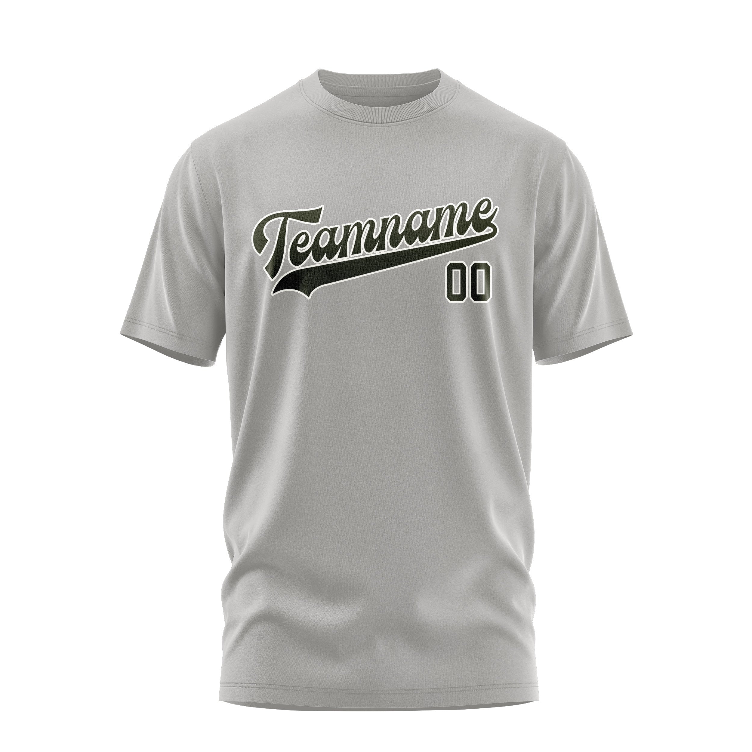 Custom Gray Olive T-Shirt