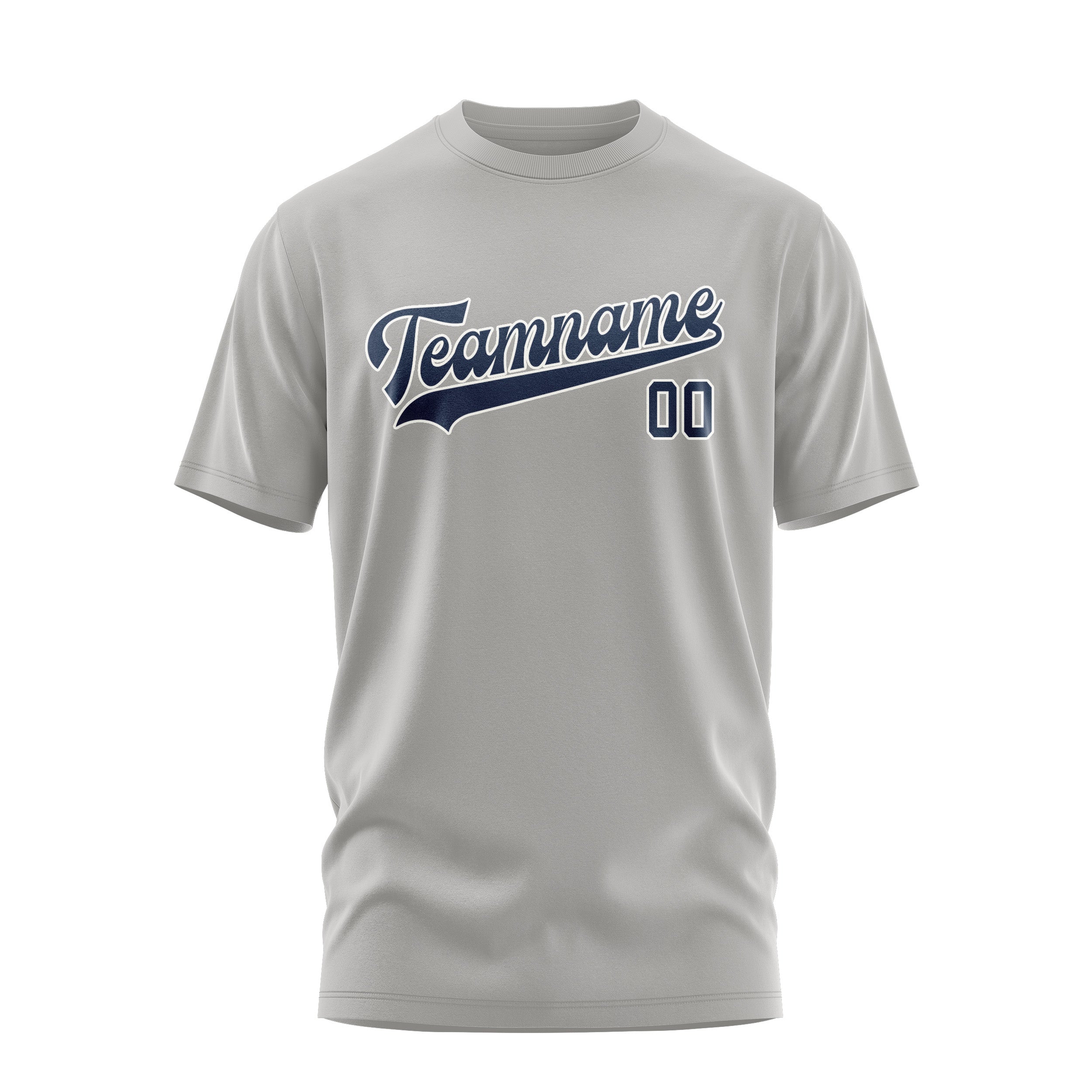 Custom Gray Blue T-Shirt