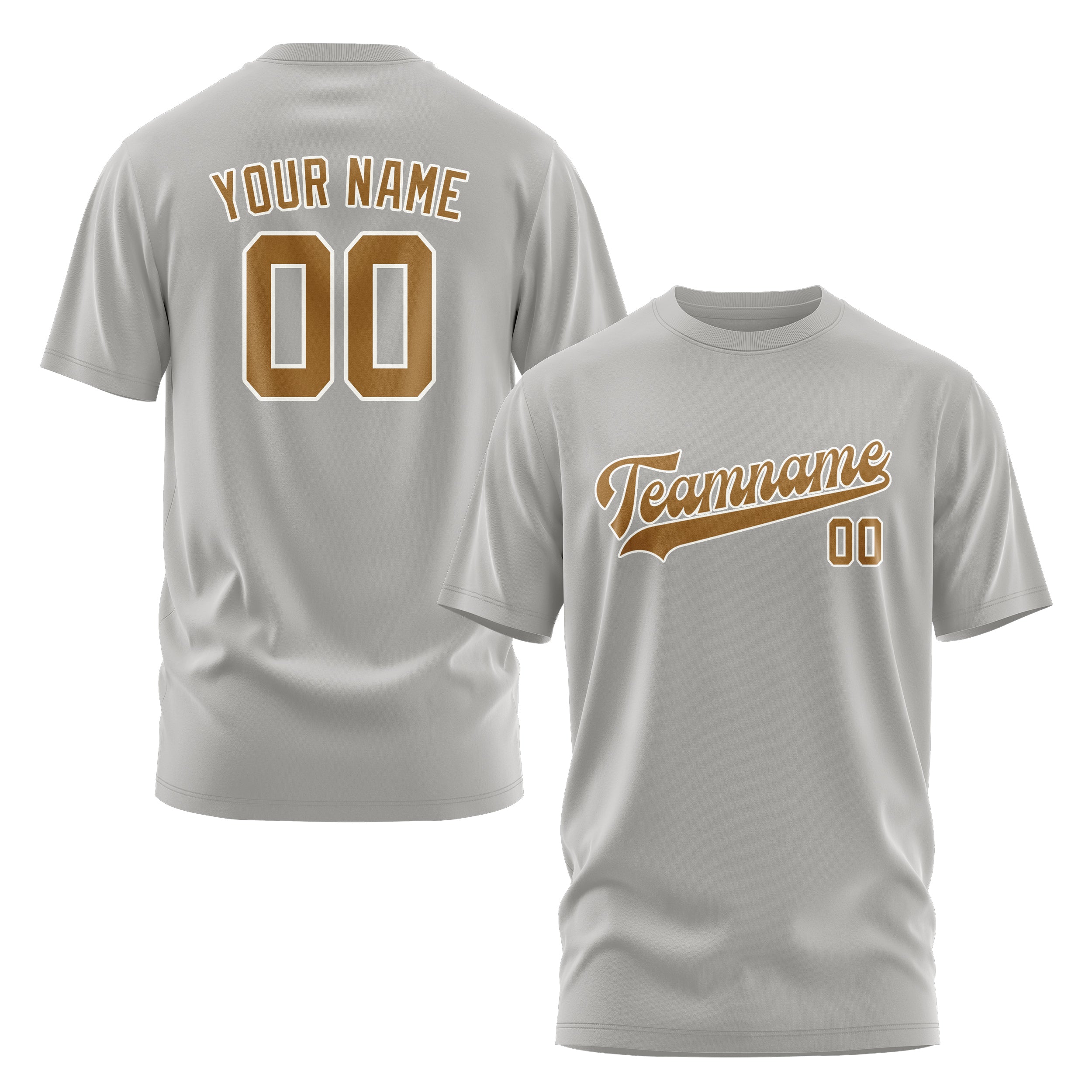 Custom Gray Khaki T-Shirt