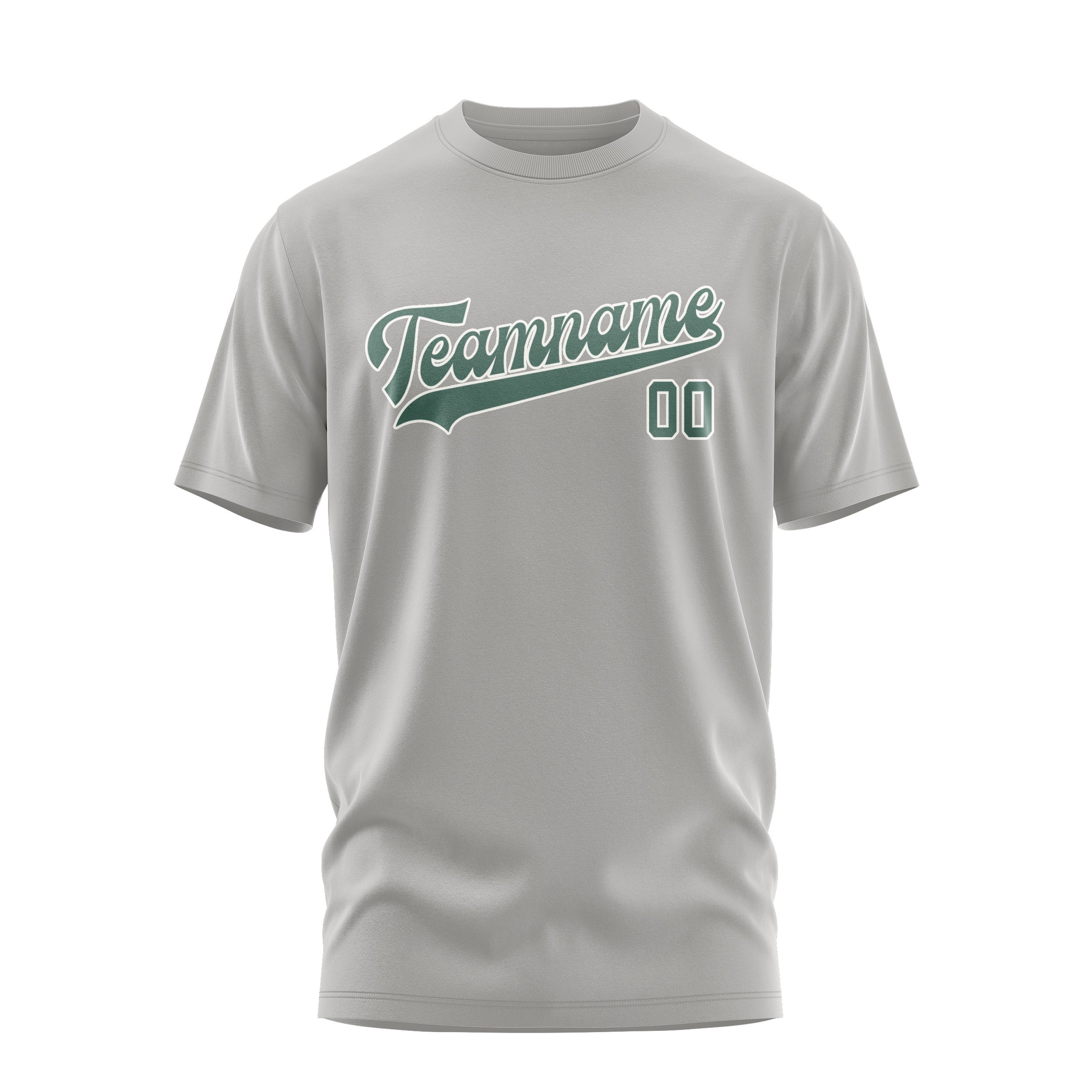 Custom Gray Blue Green T-Shirt