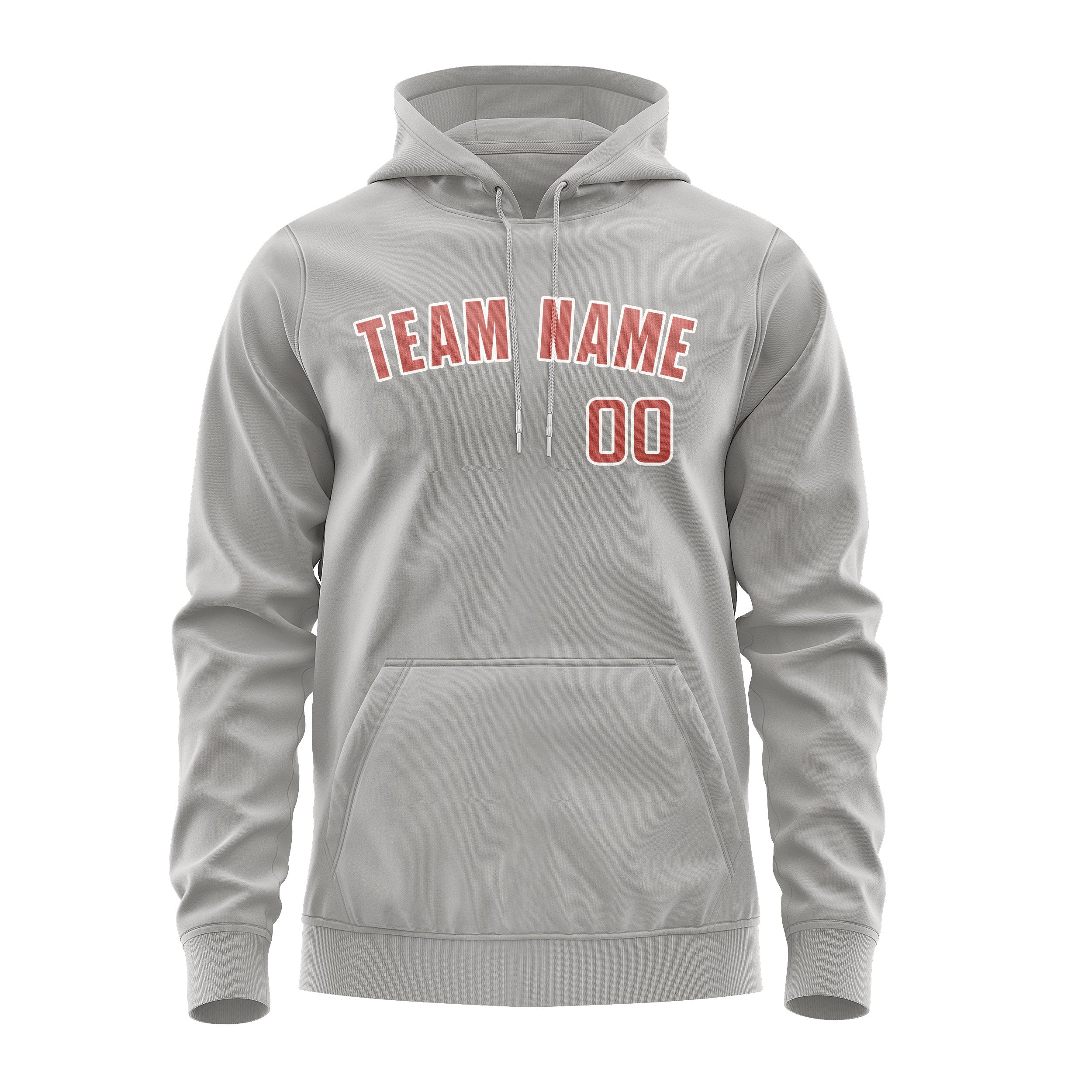 Custom Gray Copper Rose Hoodie