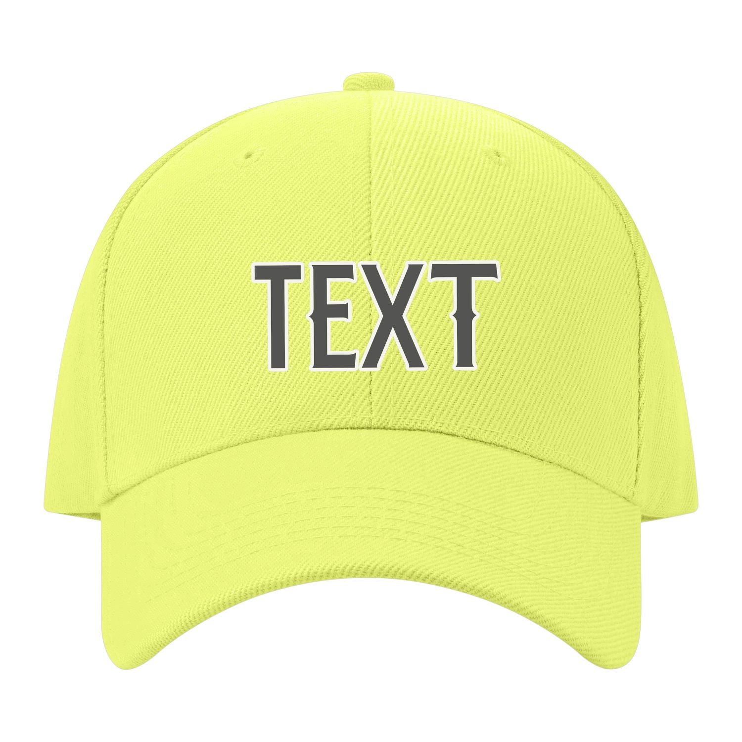 Custom Light Green Orange Hat 04B21820