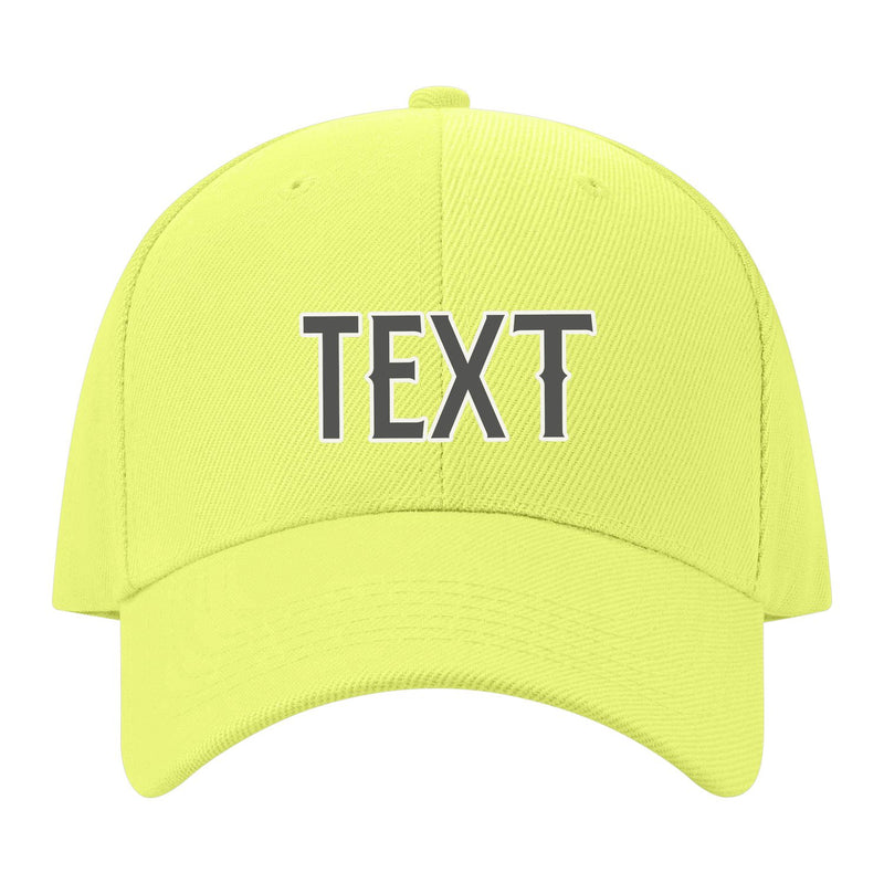 Custom Light Green Orange Hat 04B21820