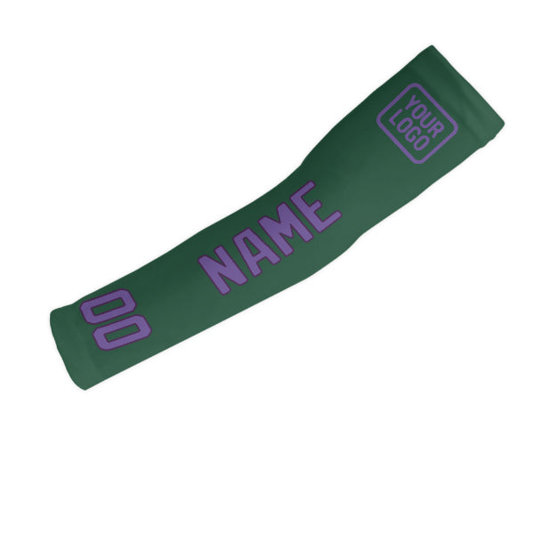 Custom Green Light Purple Arm Sleeve