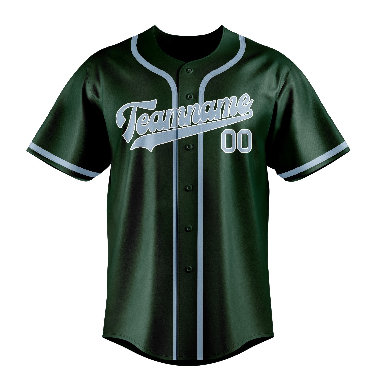 Custom Green Light Blue Baseball Jersey